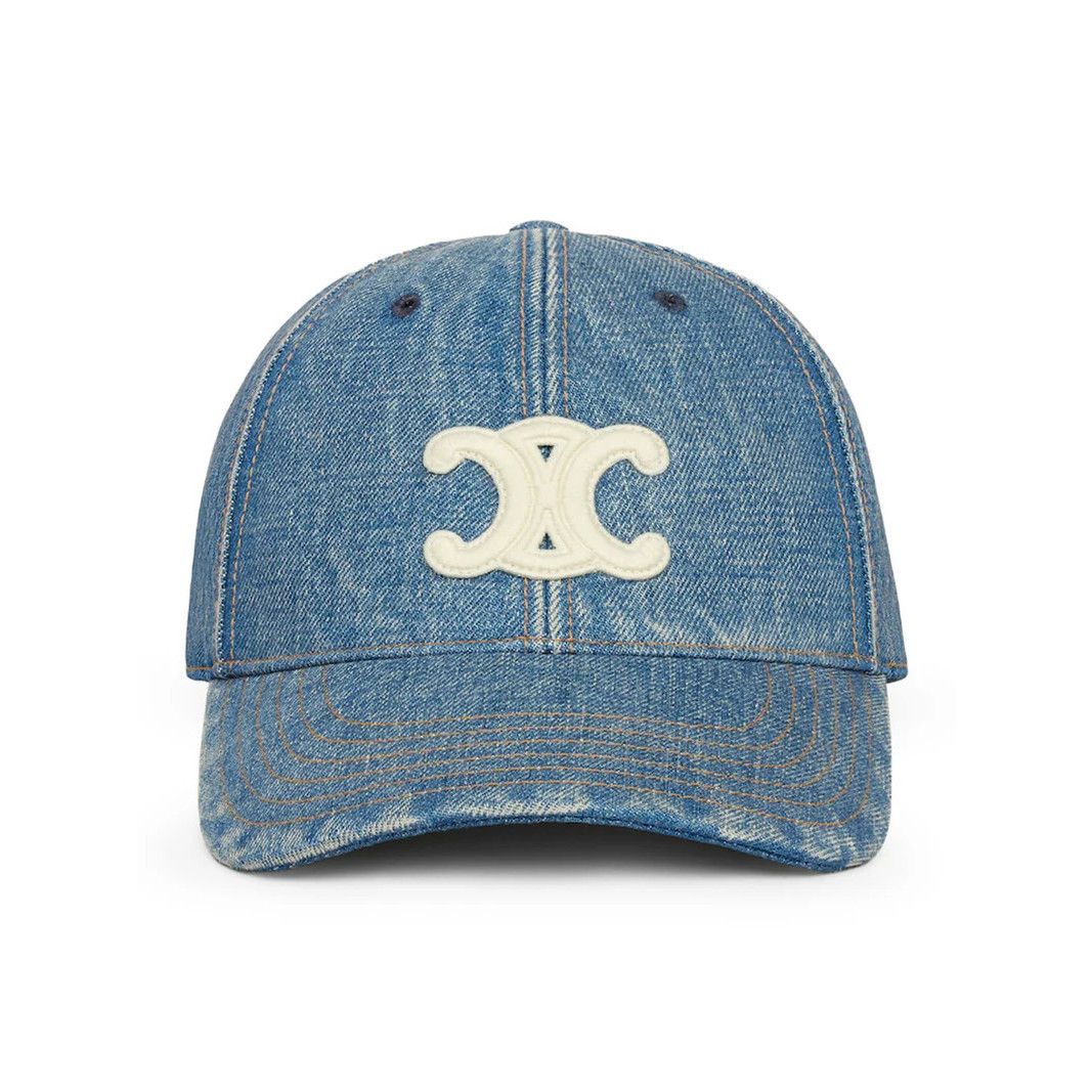 Celine CELINE Triomphe Union Wash Baseball Cap New & Authentic (Men Size ONE SIZE - 1 Thumbnail