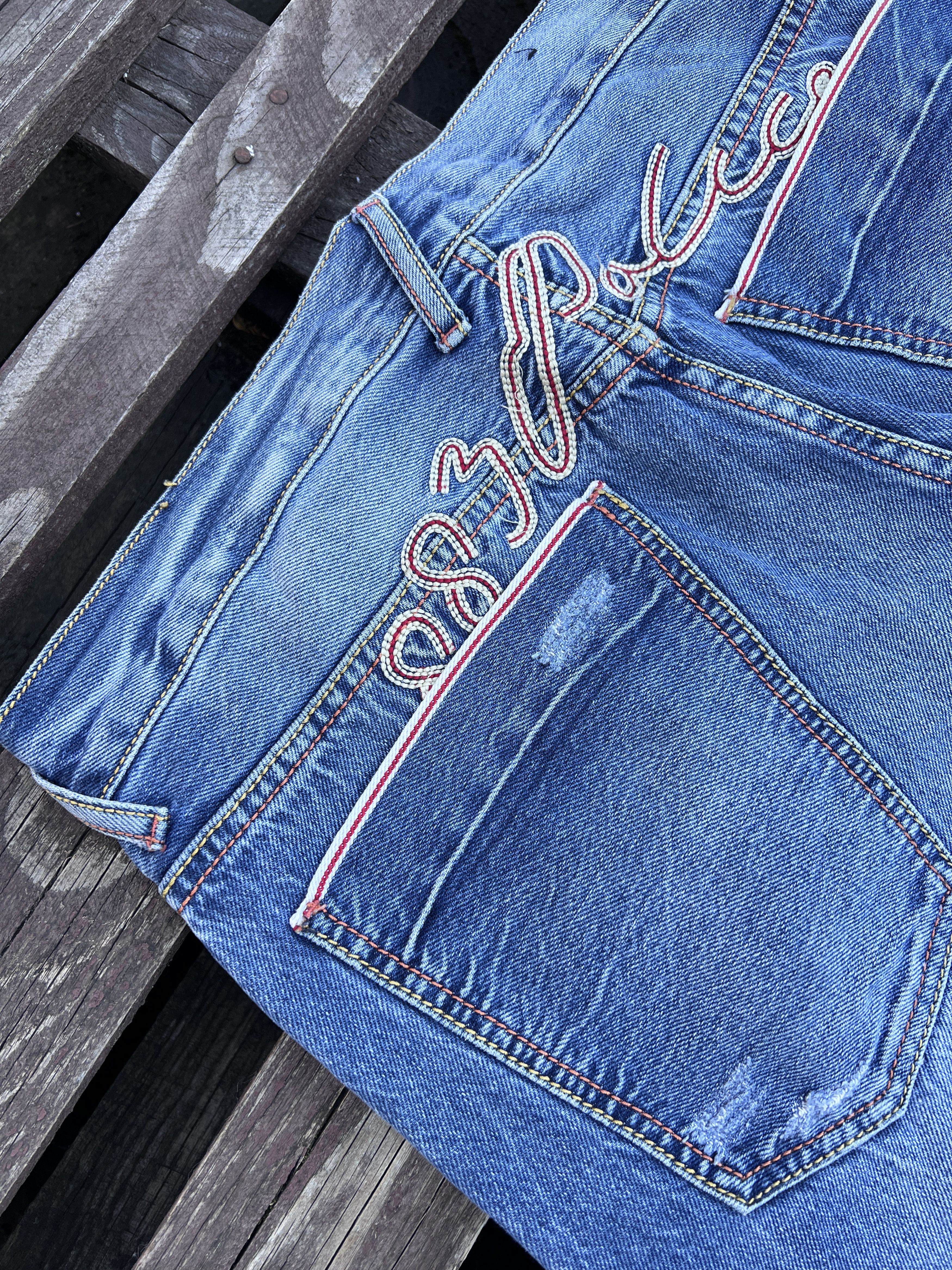 Vintage Vintage Y2K 883 Police Avant Garde Distressed Denim Jeans Size US 34 / EU 50 - 3 Thumbnail