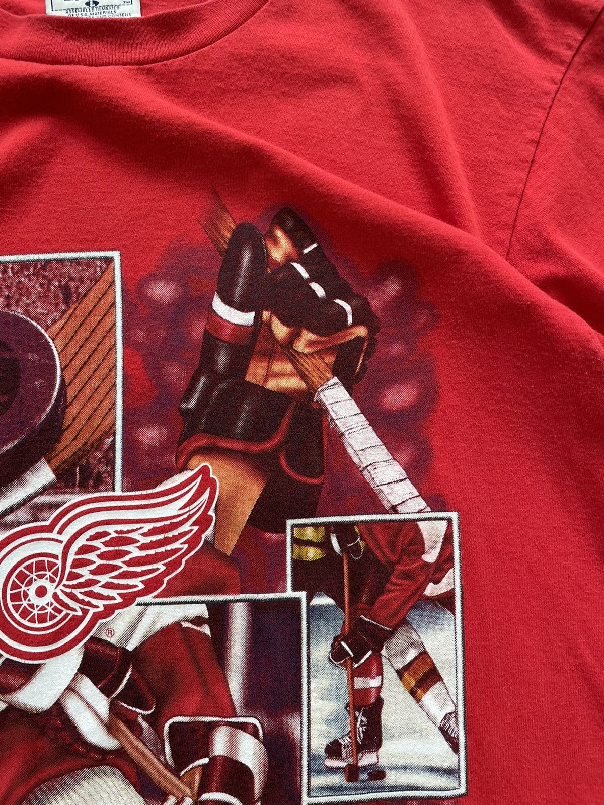 Nutmeg Nutmeg Mills Lee Sport Detroit Red Wings NHL VTG 90s Tee L Size US L / EU 52-54 / 3 - 7 Thumbnail
