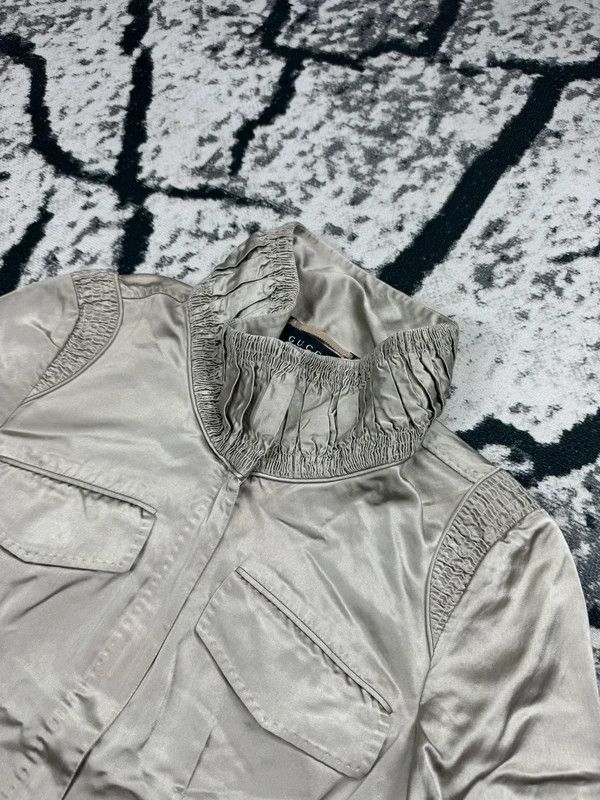Gucci Gucci Lightweight Jacket Gray Cream Viscose Italy M Size M / US 6-8 / IT 42-44 - 3 Thumbnail