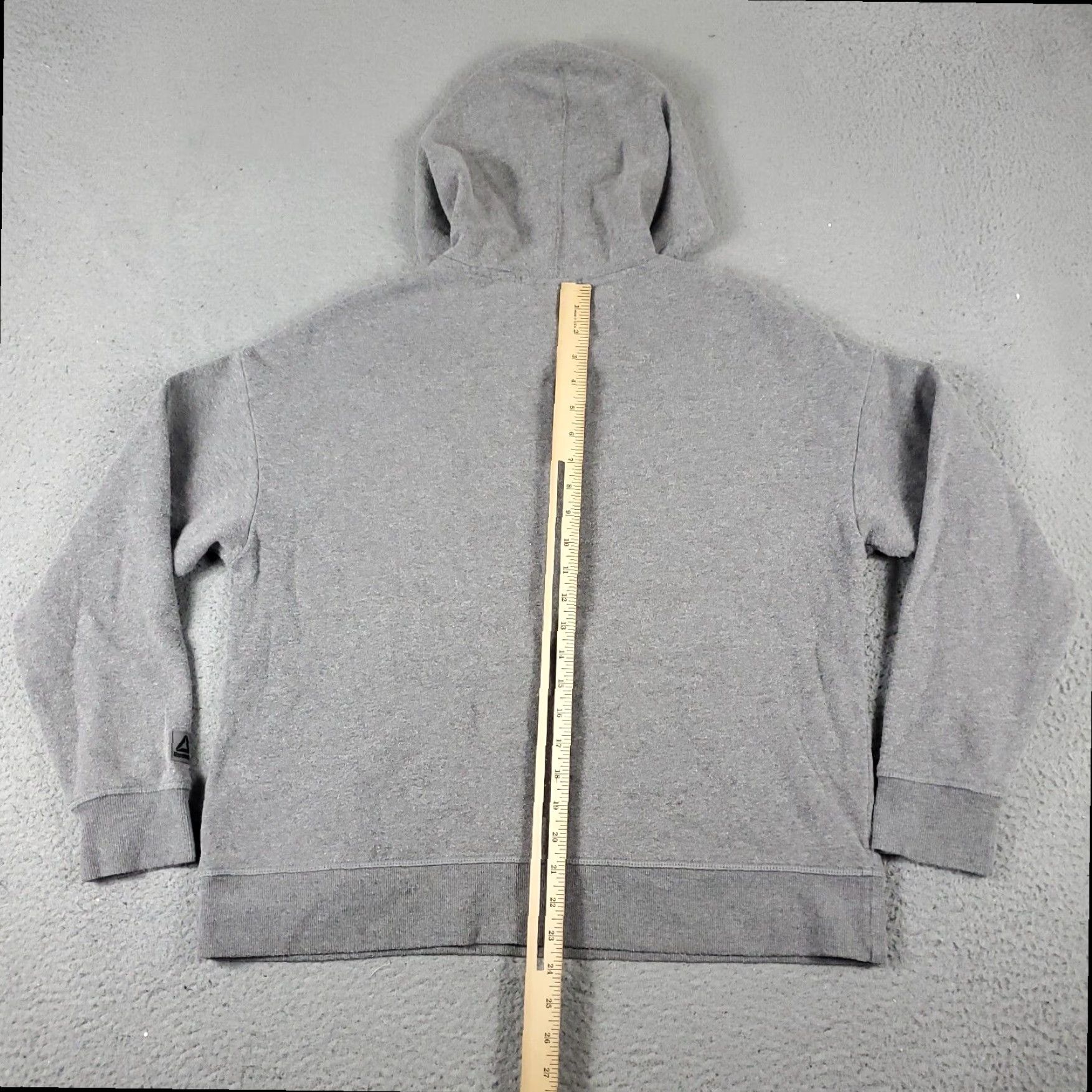 Reebok Reebok Pullover Hoodie Sweatshirt Womens Large Gray Cotton Blend Size L / US 10 / IT 46 - 6 Thumbnail