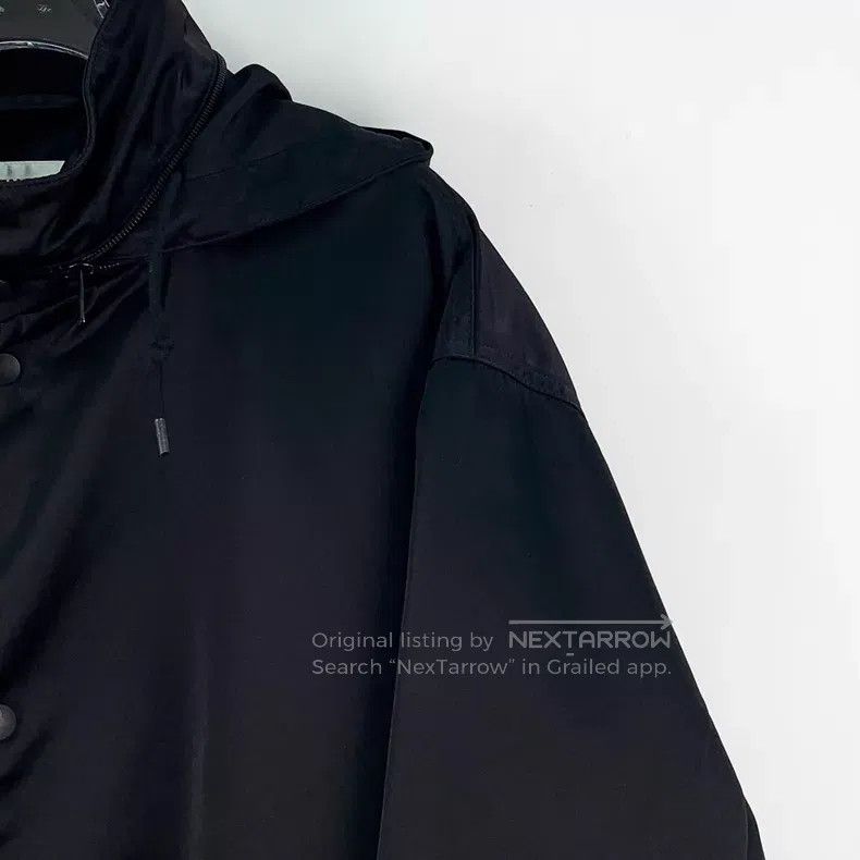 Balenciaga Balenciaga Black Logo Letter Embroidered Hooded Drawstring Size XXS / US 00 / IT 34 - 3 Thumbnail