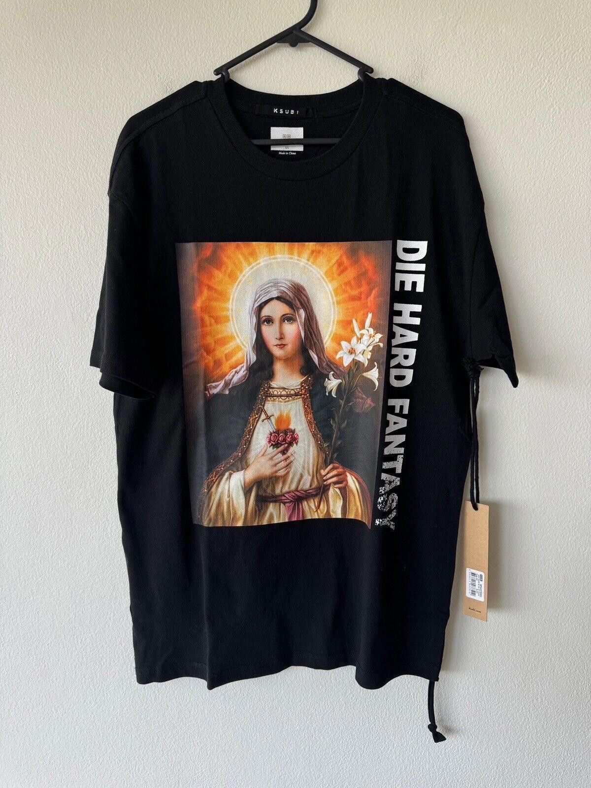 Ksubi new ksubi extra small tee shirt die hard saint biggie black Size US XS / EU 42 / 0 - 1 Thumbnail
