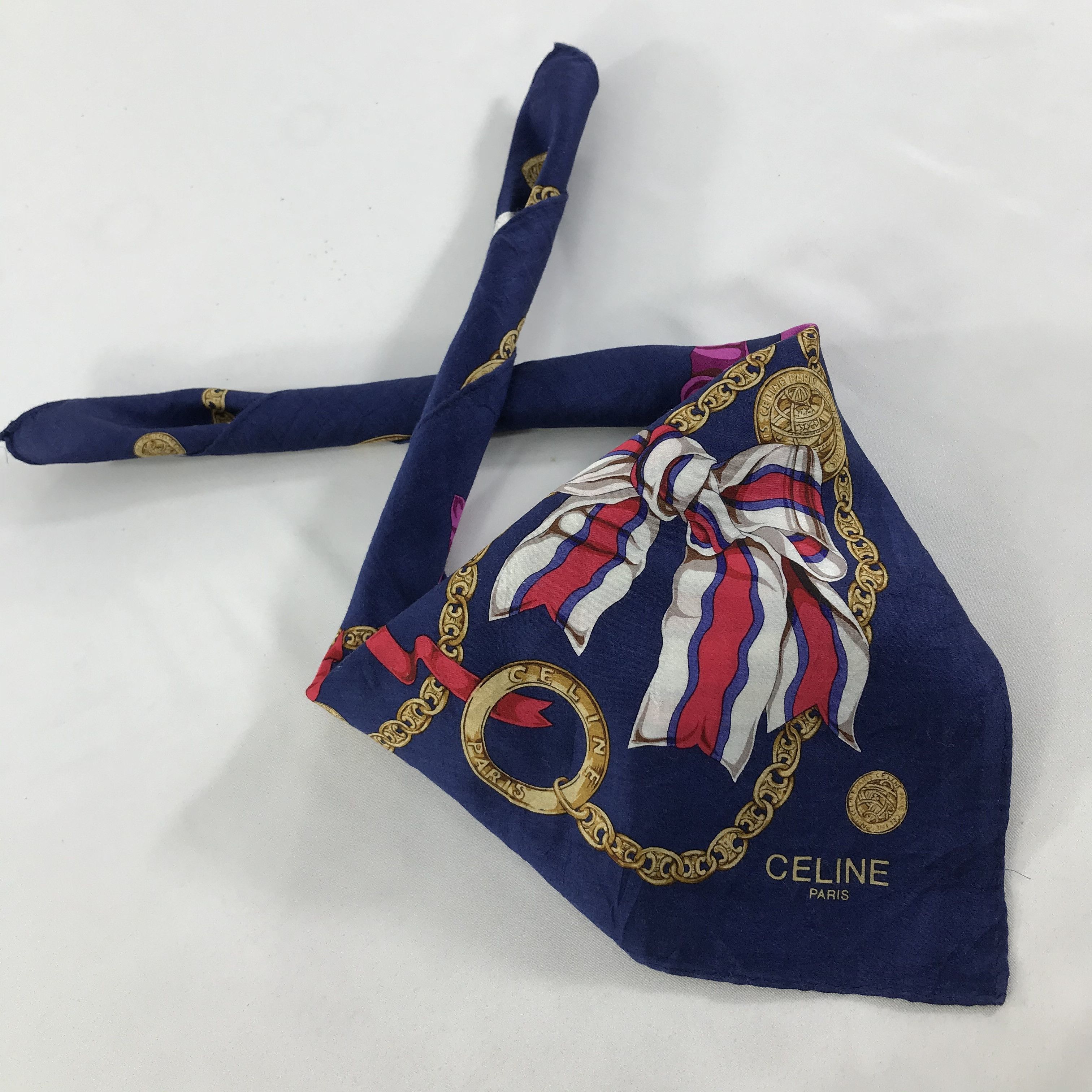 Celine Celine Bandana / Handkerchief / Neckerchief - S1204 Size ONE SIZE - 4 Thumbnail