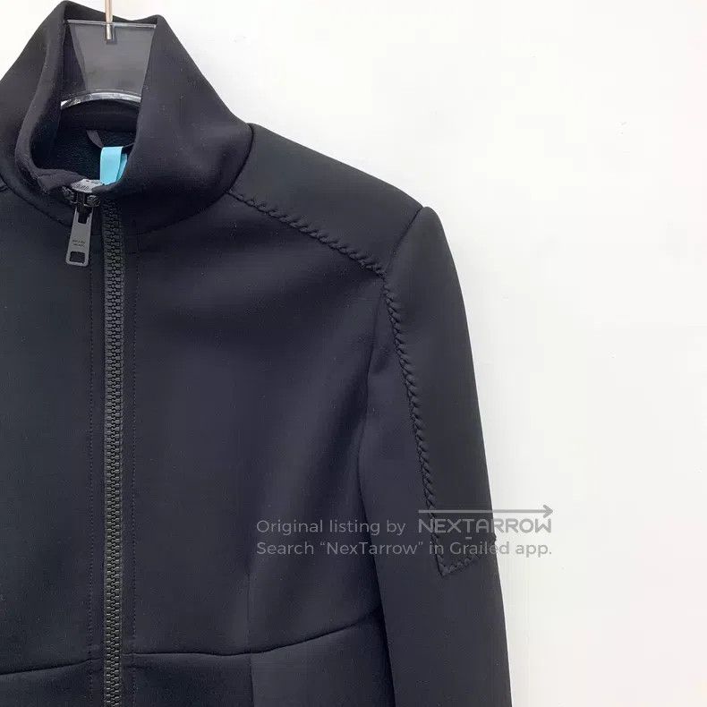 Prada Prada Black stand-up collar zipper long-sleeved slim jacke Size US M / EU 48-50 / 2 - 3 Thumbnail