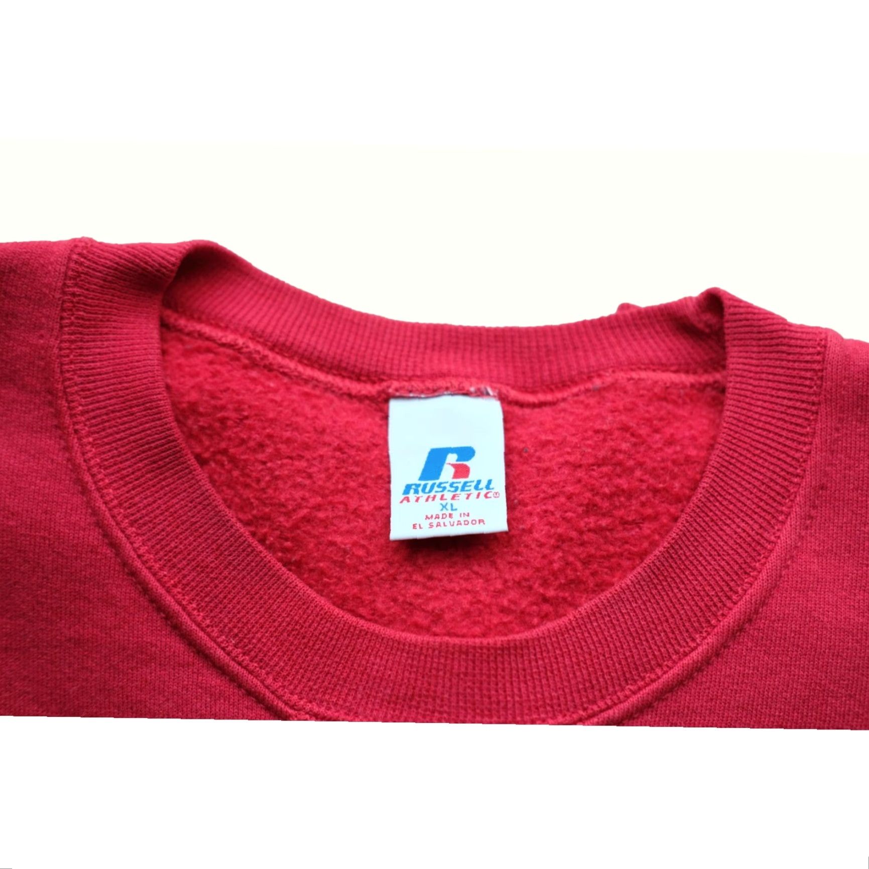 Russell Athletic VINTAGE Russell Athletic Sweatshirt Crewneck Red XL Mens Adult 90s Retro University Cotton Knit Logo Sweatshirt Size US XL / EU 56 / 4 - 4 Thumbnail