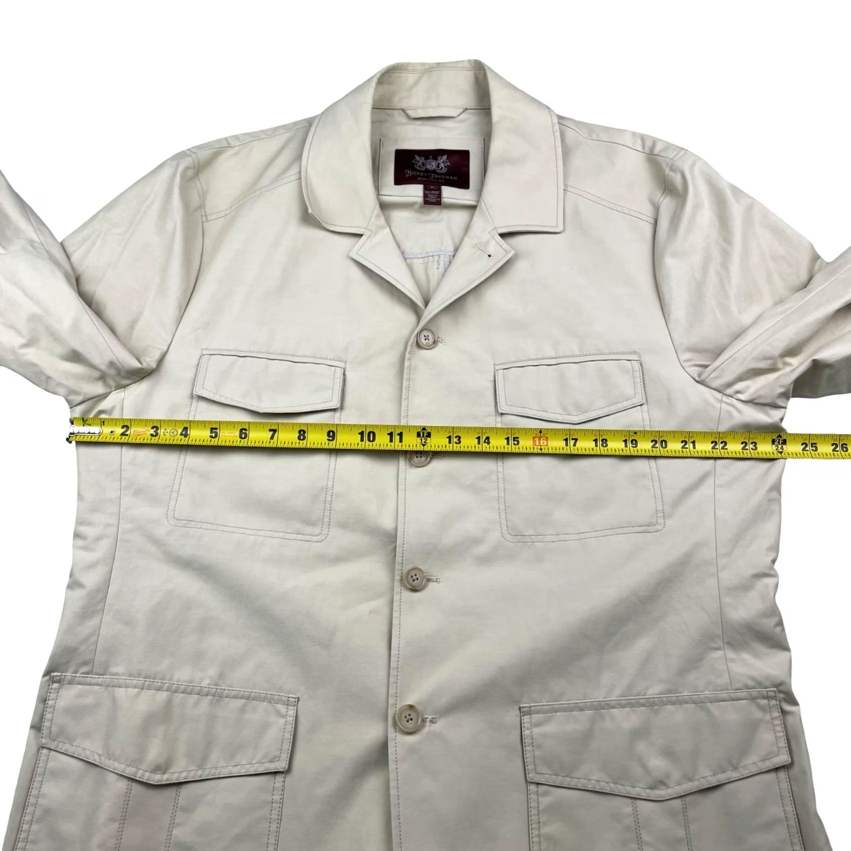 Vintage Hickey Freeman Safari Jacket Men's Performance Explorer Khaki/Tan XL Size US XL / EU 56 / 4 - 5 Thumbnail
