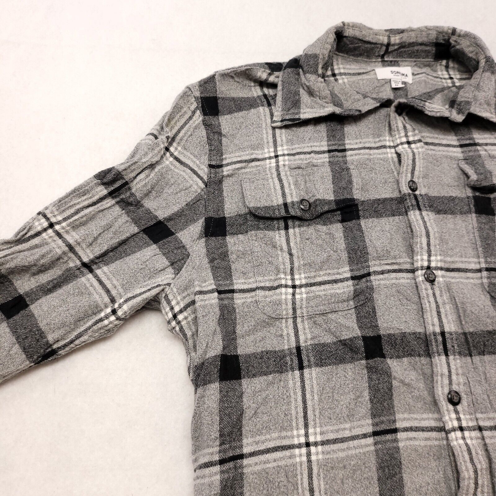Sonoma Sonoma Gingham Flannel Casual Button Up Shirt Mens Size M Size US M / EU 48-50 / 2 - 4 Thumbnail
