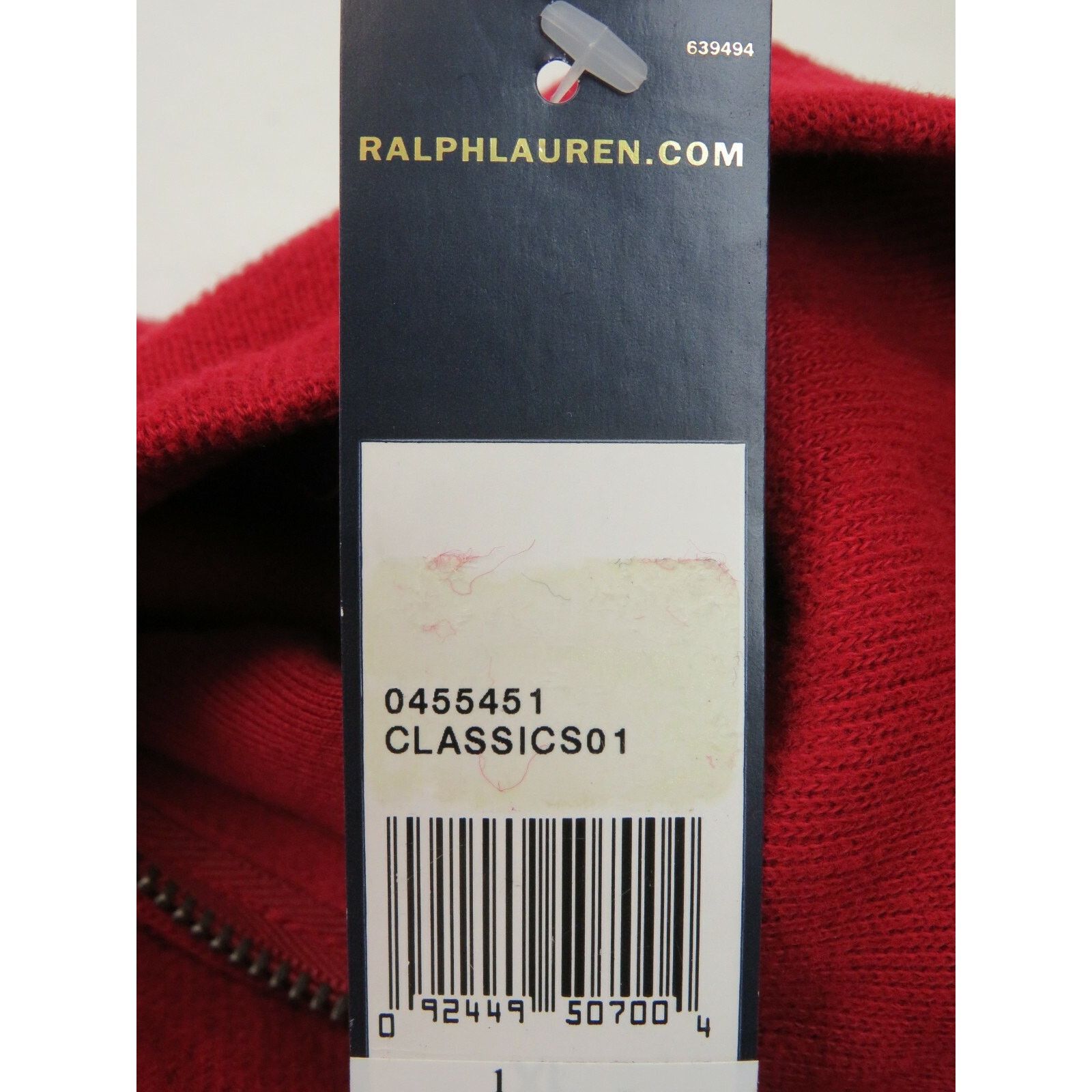 Ralph Lauren RALPH LAUREN POLO RED COTTON LONG SLEEVE 1/2 ZIP PULLOVER XL Size US XL / EU 56 / 4 - 8 Thumbnail