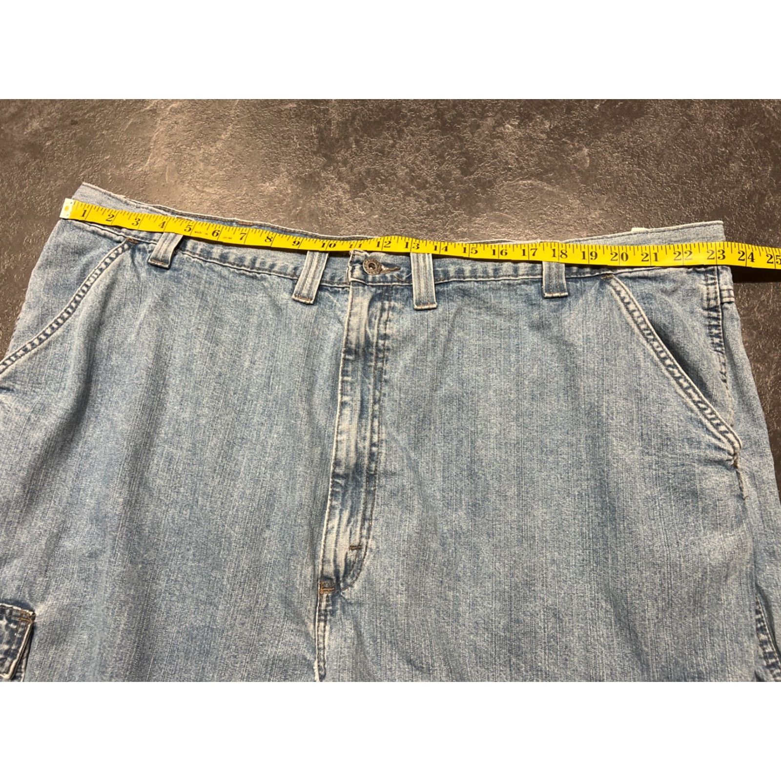 Wrangler Wrangler Denim Jean Shorts Cargo 46 Relaxed Fit Blue Men’s Y2K Size US 30 / EU 46 - 5 Thumbnail