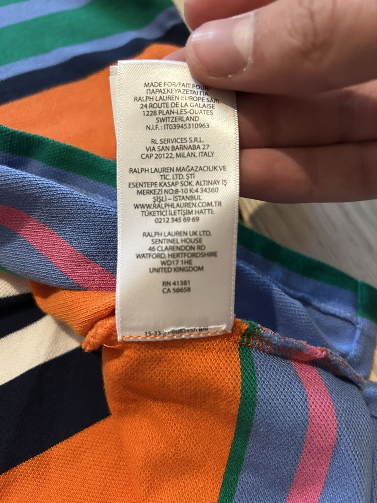 Ralph Lauren Polo Ralph Lauren basic polo tee multicolor stripes Size US L / EU 52-54 / 3 - 9 Thumbnail