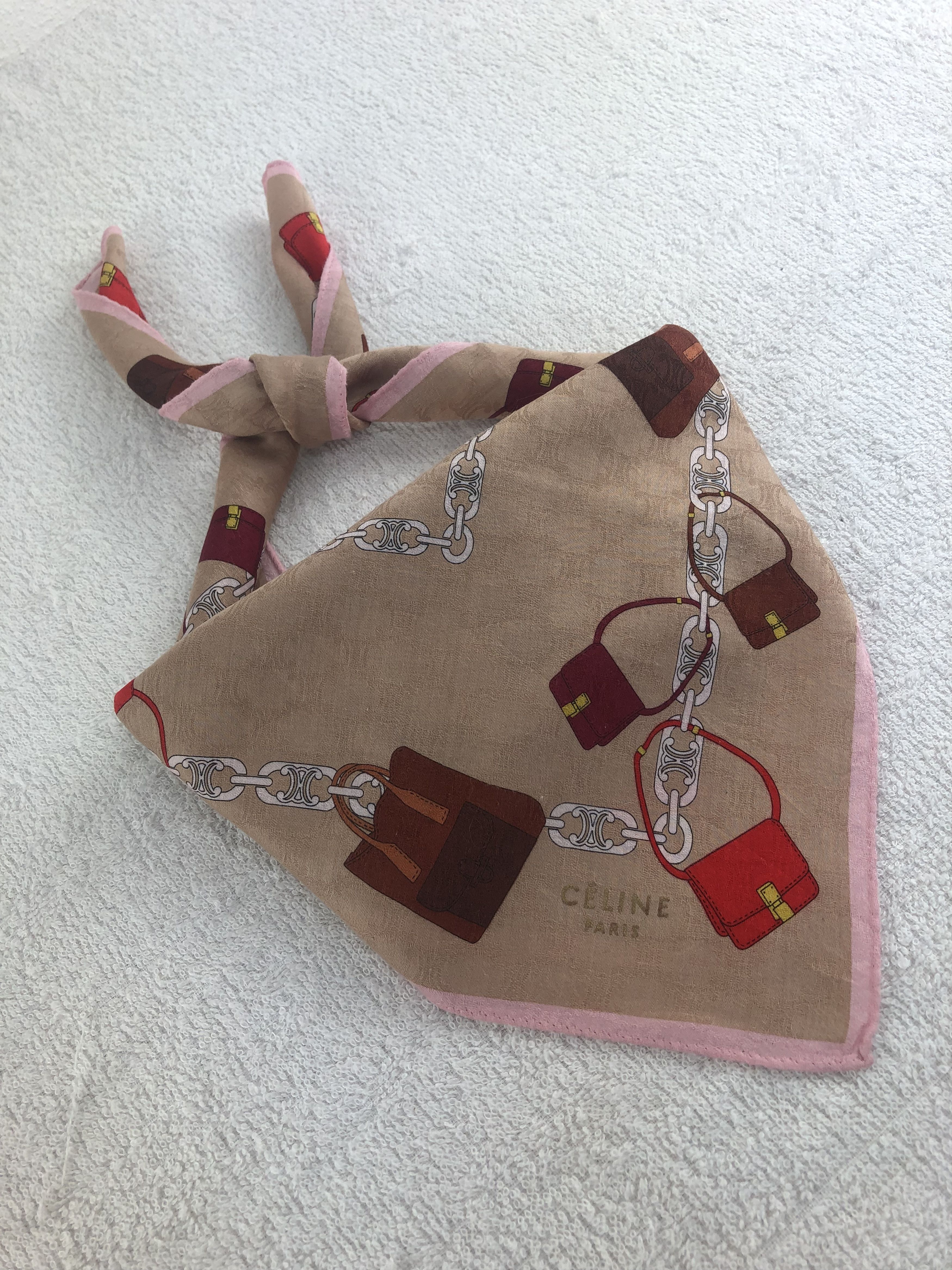 Celine Celine Handkerchief / Bandana / Neckerchief C249 Size ONE SIZE - 1 Thumbnail