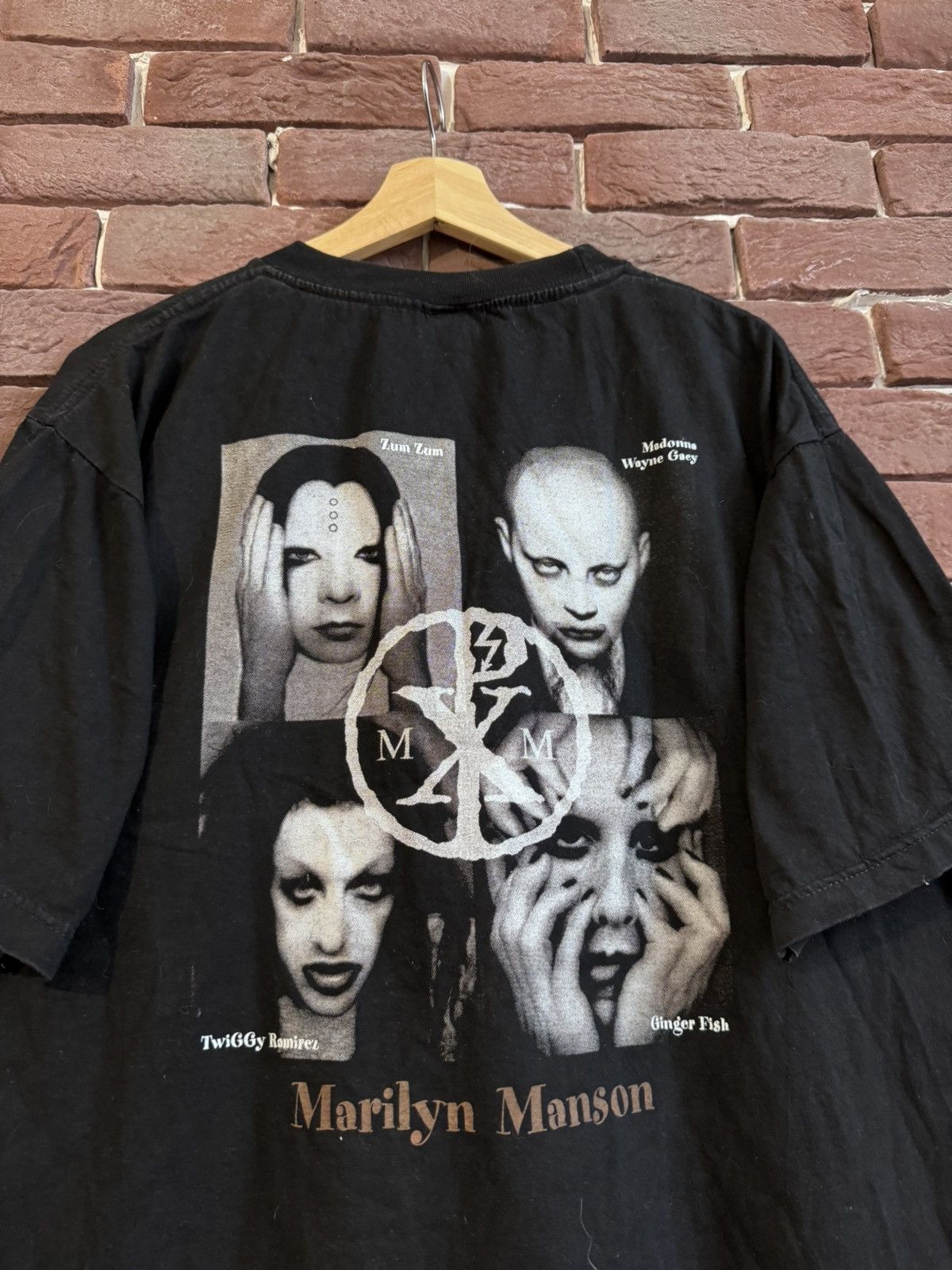 Band Tees Rare 00s Vintage Marilyn Manson Faces XL Rock Metal Tee Size US XL / EU 56 / 4 - 4 Thumbnail