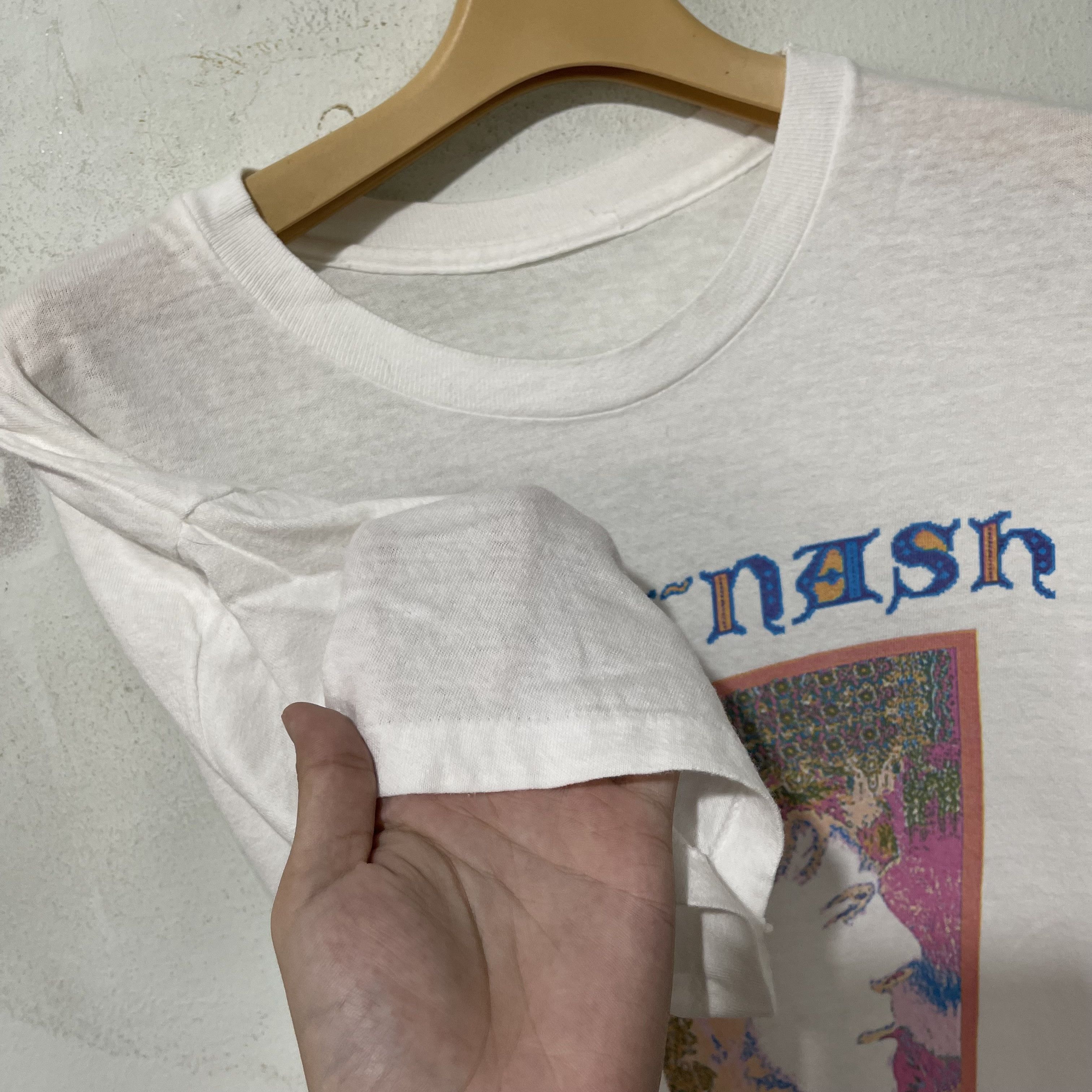 Band Tees Vintage 1989 David Crosby & Graham Nash Acoustic Tour Shirt Size US L / EU 52-54 / 3 - 5 Thumbnail