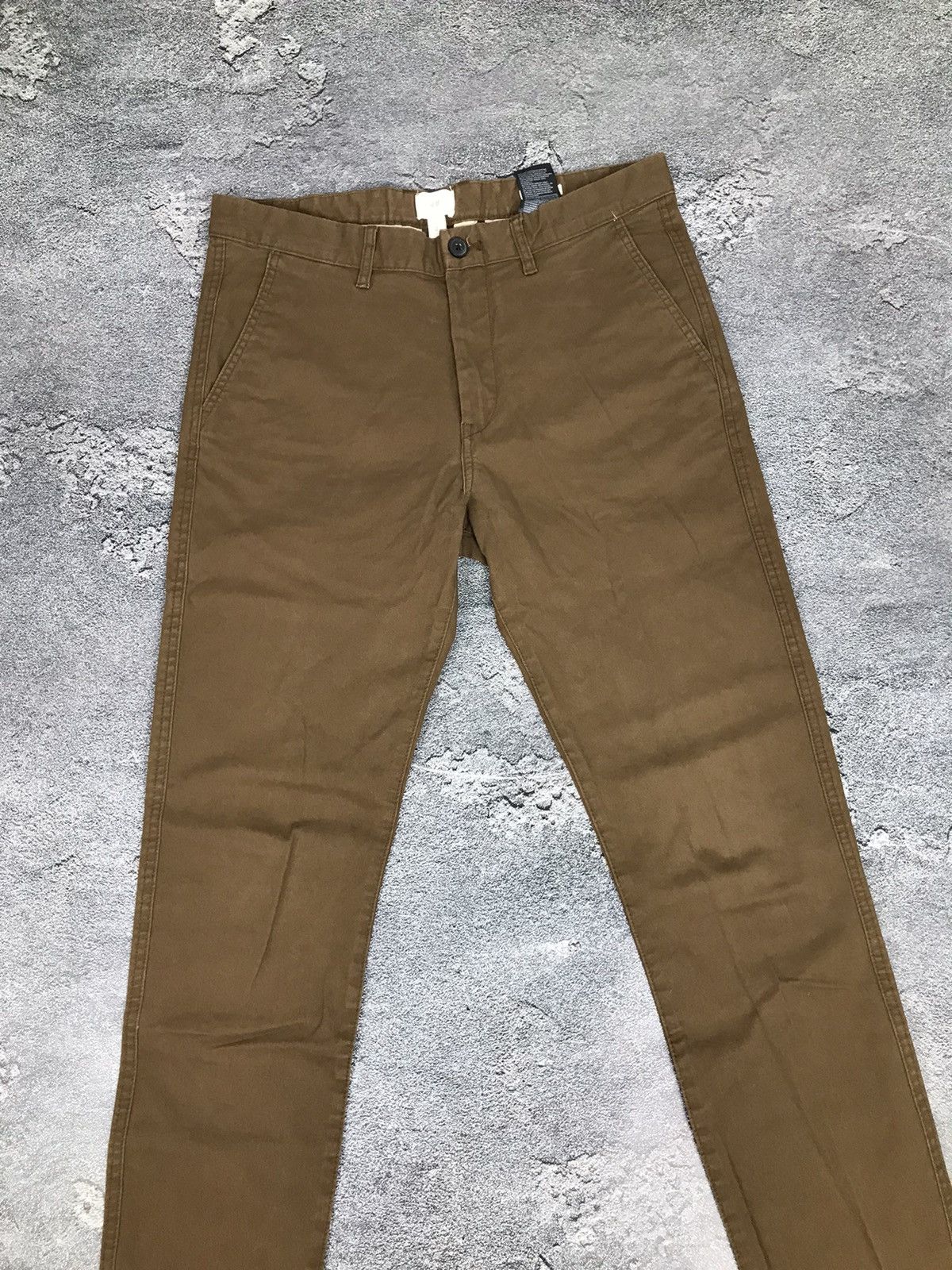 H&M H&M Skinny Fit Brown Basic Classic Cotton Chino Pants Size US 30 / EU 46 - 3 Thumbnail