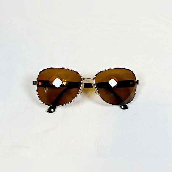 Michael Kors Michael Kors Tunisia Brown Gold Metal Tortoise Sunglasses Size ONE SIZE - 1 Thumbnail