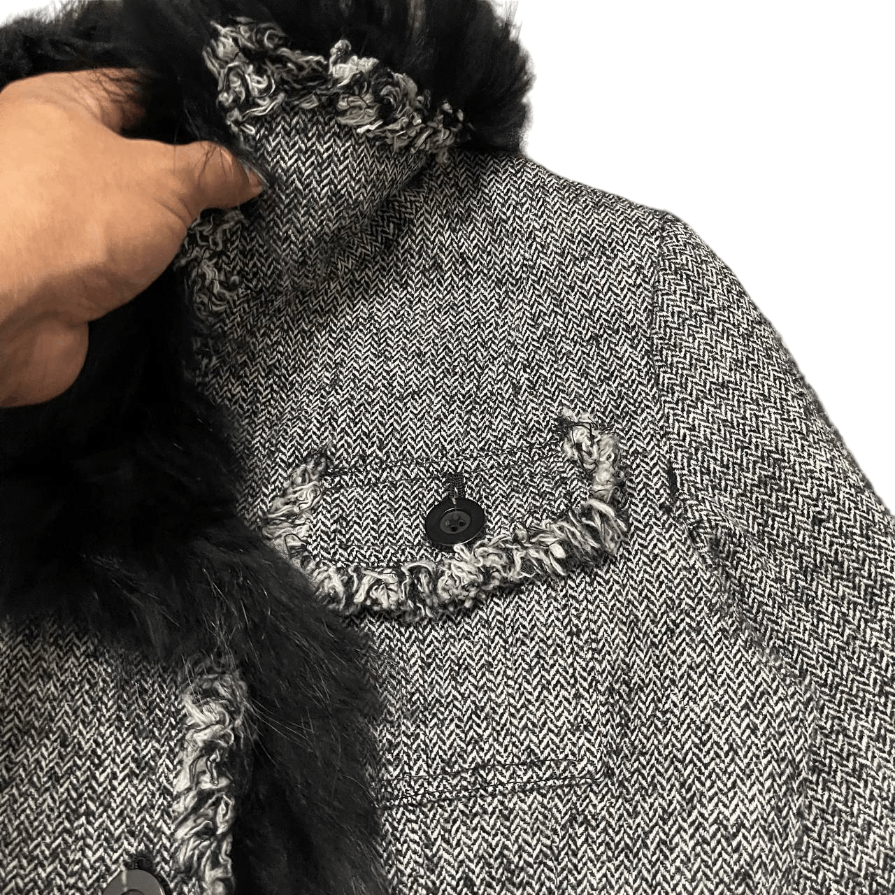 If Six Was Nine Vintage Japanese Brand Raccoon Rabbit Fur Punk Jacket goa Size M / US 6-8 / IT 42-44 - 6 Thumbnail