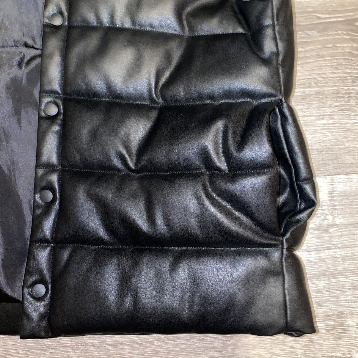 Asos ASOS Faux Leather Puffer Vest Size US XS / EU 42 / 0 - 4 Thumbnail