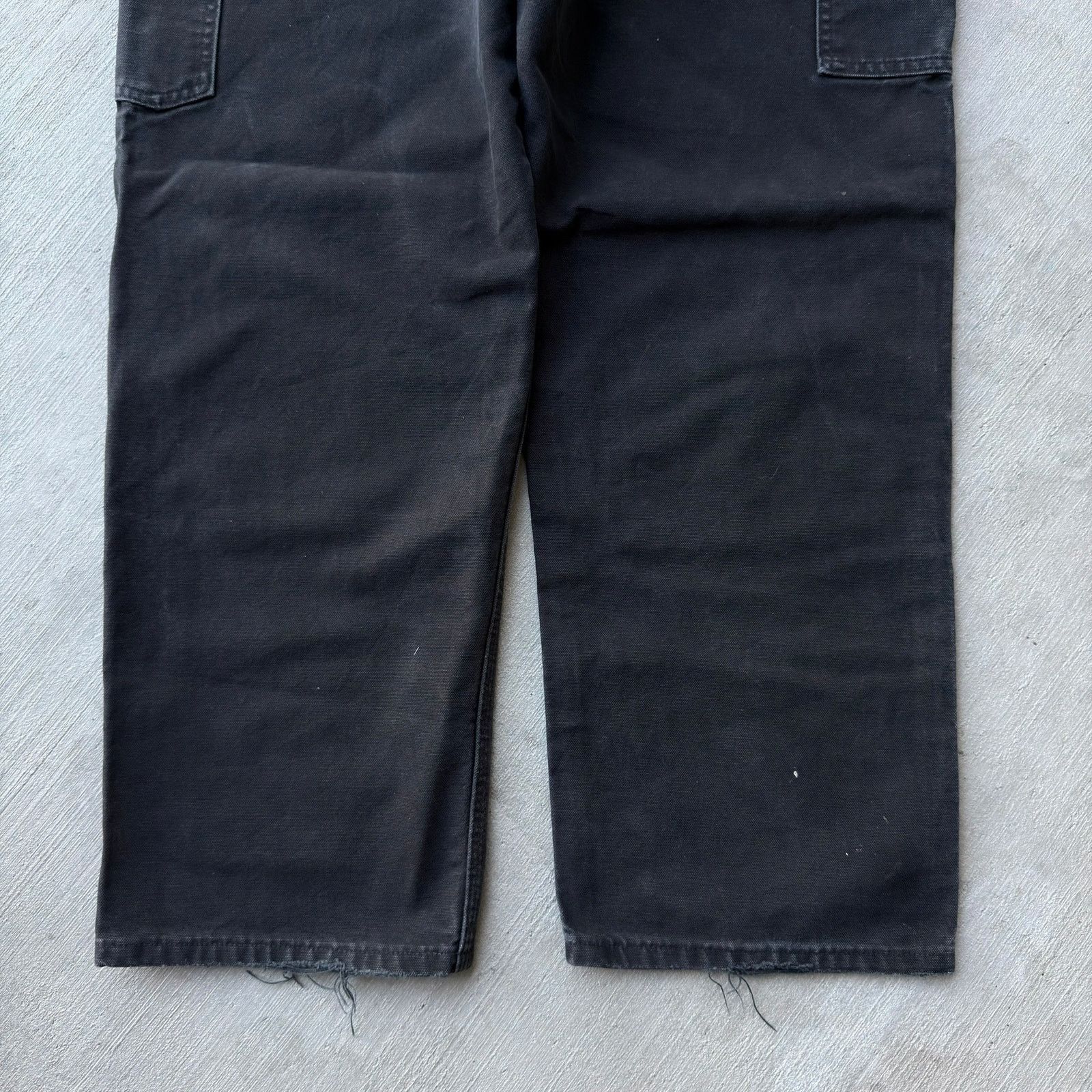 Carhartt × Vintage Carhartt faded black double knee work wear carpenter pants Size US 35 - 6 Thumbnail