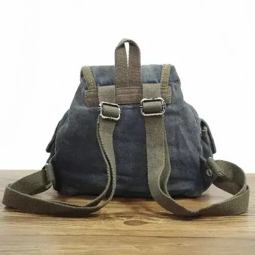 Japanese Brand Small Denim Backpack Size ONE SIZE - 3 Thumbnail