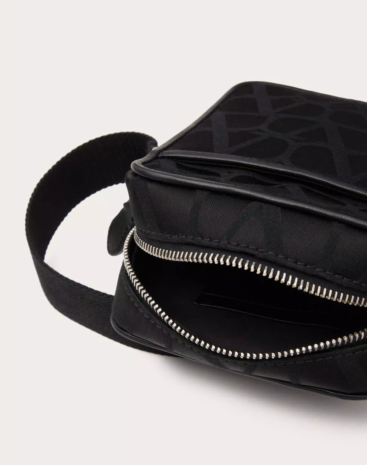 Valentino oc11z0725 Size: OS/ Iconographe Nylon Shoulder Bag in Black Size ONE SIZE - 6 Thumbnail