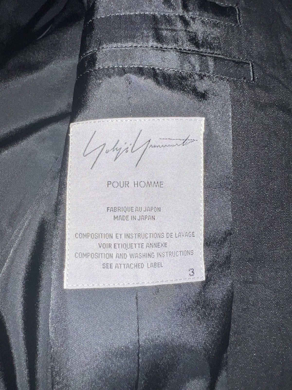 Yohji Yamamoto Yohji Yamamoto Pour Homme AW2009 Hand Blazer Size 48L - 4 Thumbnail