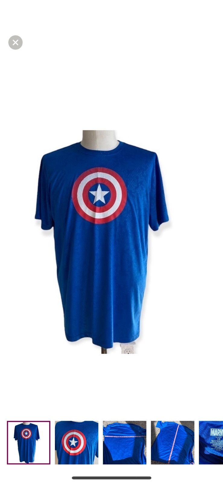 Marvel Comics Marvel large captain America athletic shirt Size US L / EU 52-54 / 3 - 1 Thumbnail