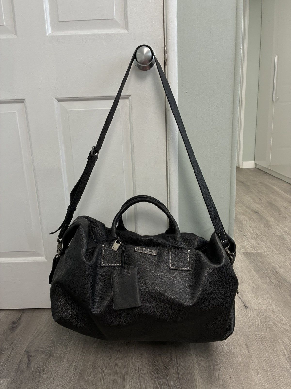 John Varvatos Vachetta Leather Duffle Bag Size ONE SIZE - 9 Thumbnail