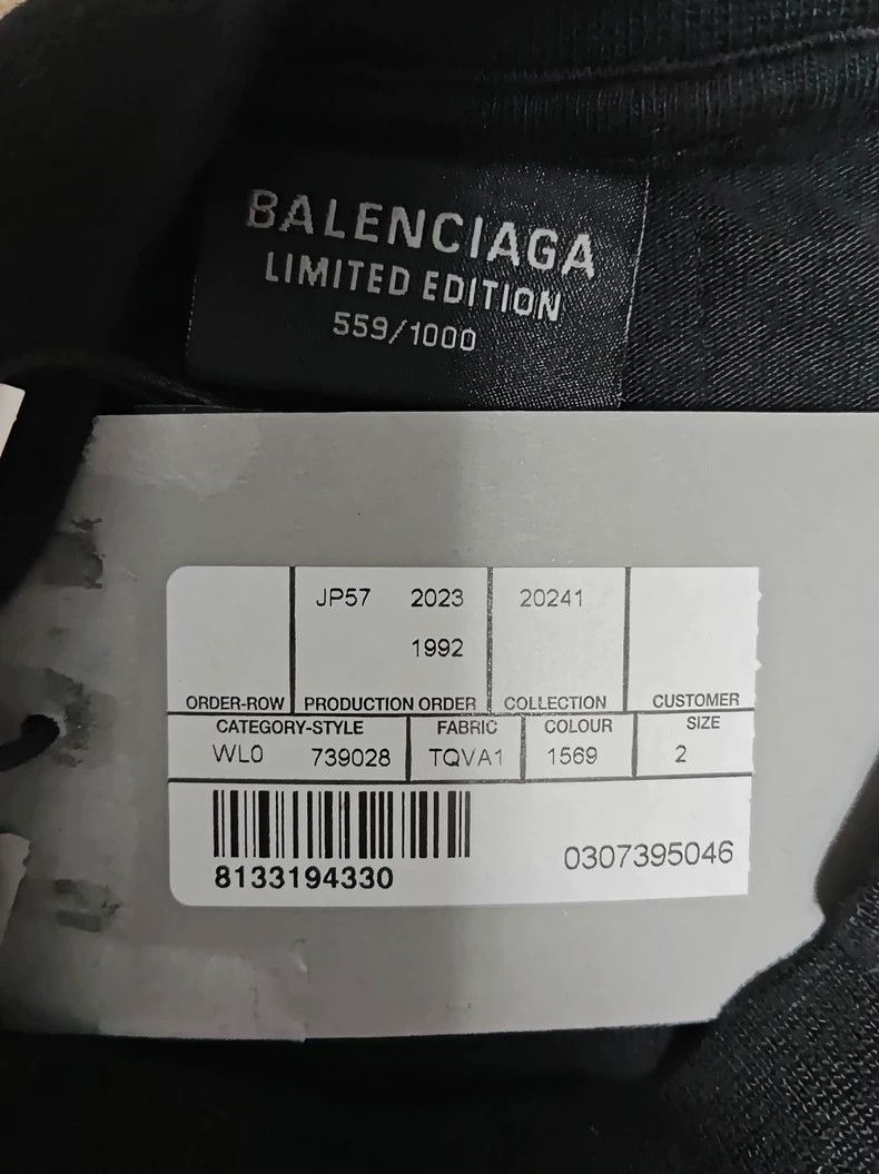 Balenciaga Balenciaga 24ss Black & White Archive Apple Music Limited M Size US M / EU 48-50 / 2 - 6 Thumbnail