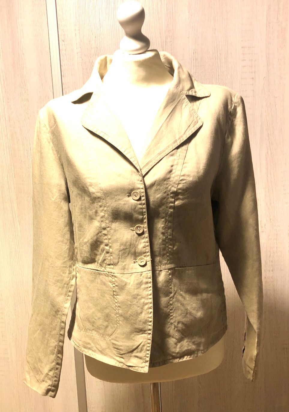 Vintage Women's linen jacket, size 42, cream Size XL / US 12-14 / IT 48-50 - 1 Thumbnail