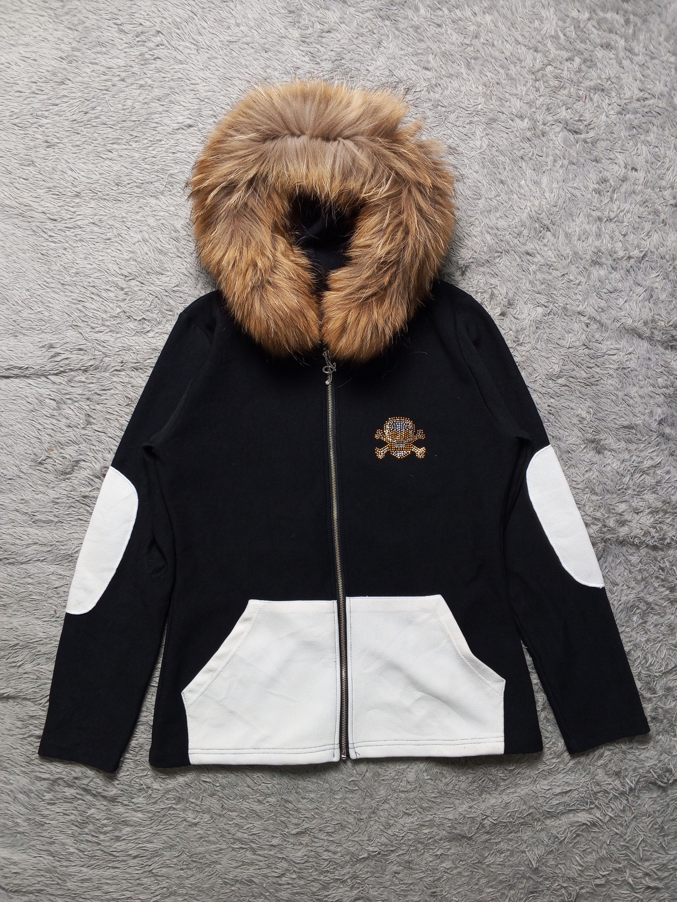Japanese Brand Japan Brand Sick Issue Skull Fur Hoodie with Sparkle Size US M / EU 48-50 / 2 - 3 Thumbnail