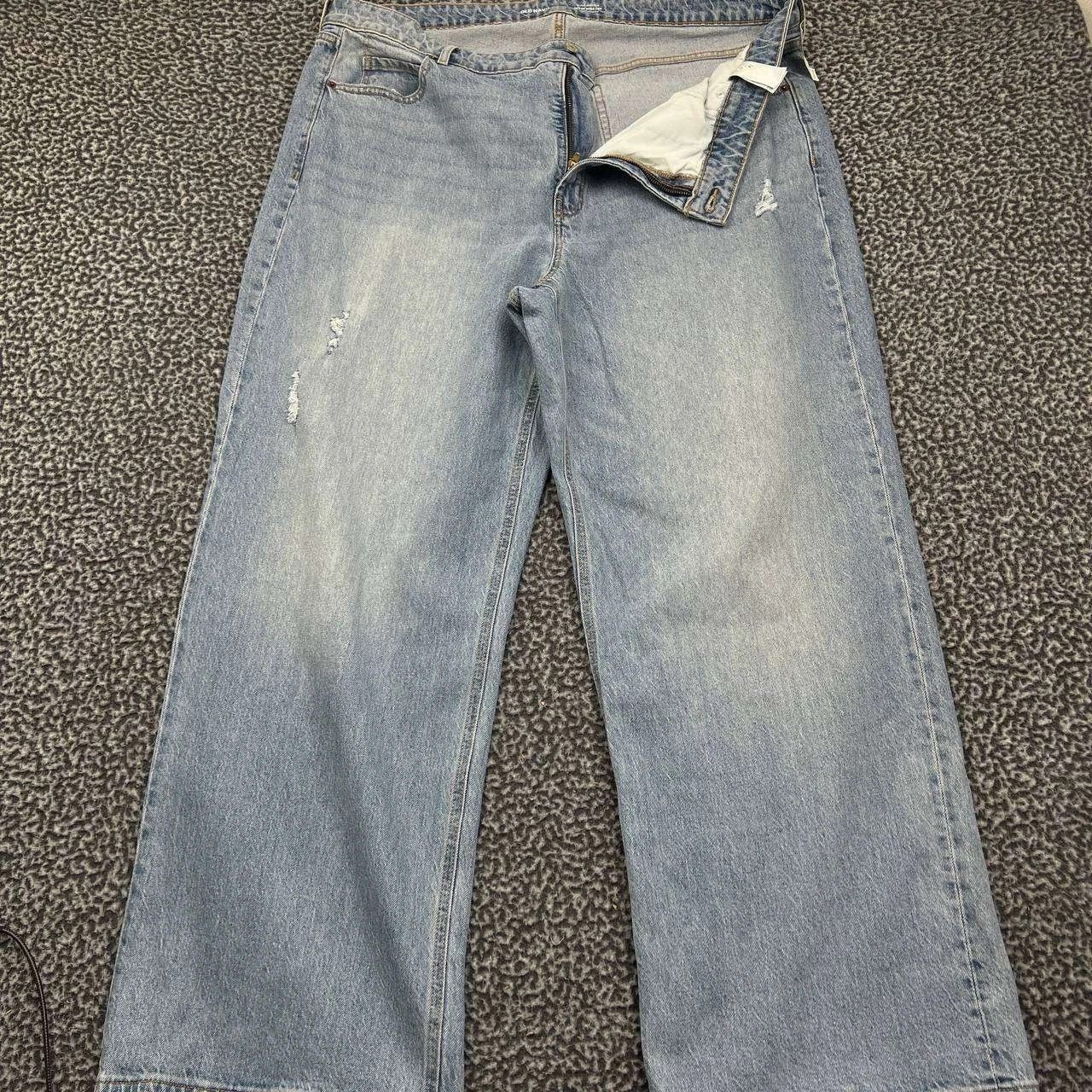 Old Navy Old Navy Jeans Women 20 High Rise Faded Wide Leg Denim 41x30 Size 41" - 1 Thumbnail