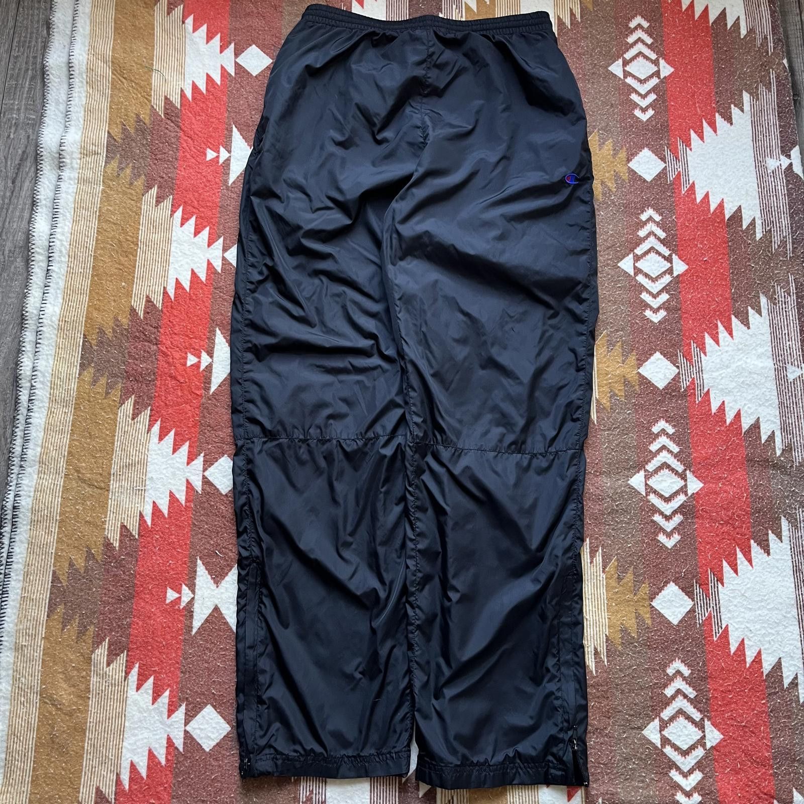 Champion Streetwear Vintage Vintage Y2K Baggy Wide Leg Champion Track Windbreaker Pants Grailed