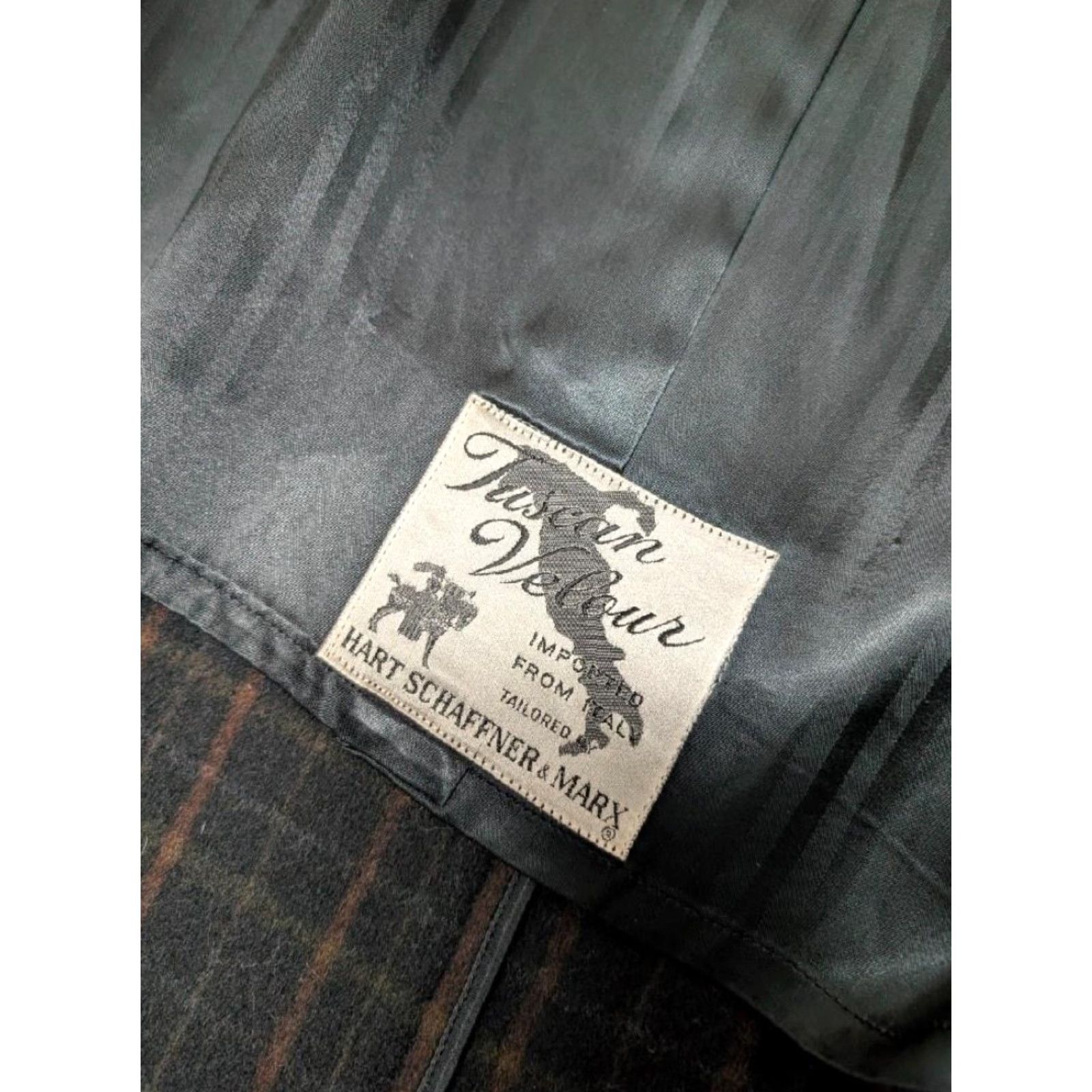 Hart Schaffner Marx VINTAGE USA made 1950s OVERCOAT Hart Schaffner Marx WOOL brown plaid 2XL Coat Men 48 Long Tuscan Velour Vintage Size US XXL / EU 58 / 5 - 6 Thumbnail