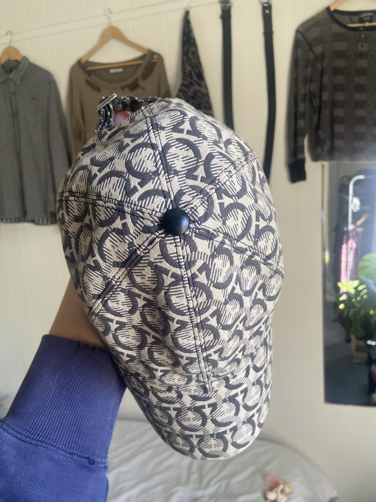 Salvatore Ferragamo FERRAGAMO GANCINI MONOGRAM BASEBALL HAT Size ONE SIZE - 9 Thumbnail