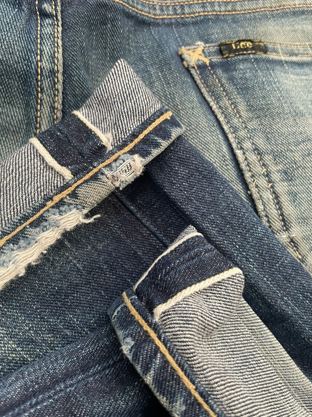 Lee × Vintage Vintage Lee Selvedge Denim Size US 32 / EU 48 - 19 Thumbnail