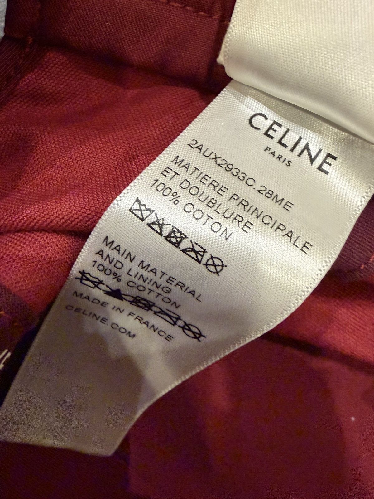 Celine Celine Velour Hat - Red Size ONE SIZE - 7 Thumbnail