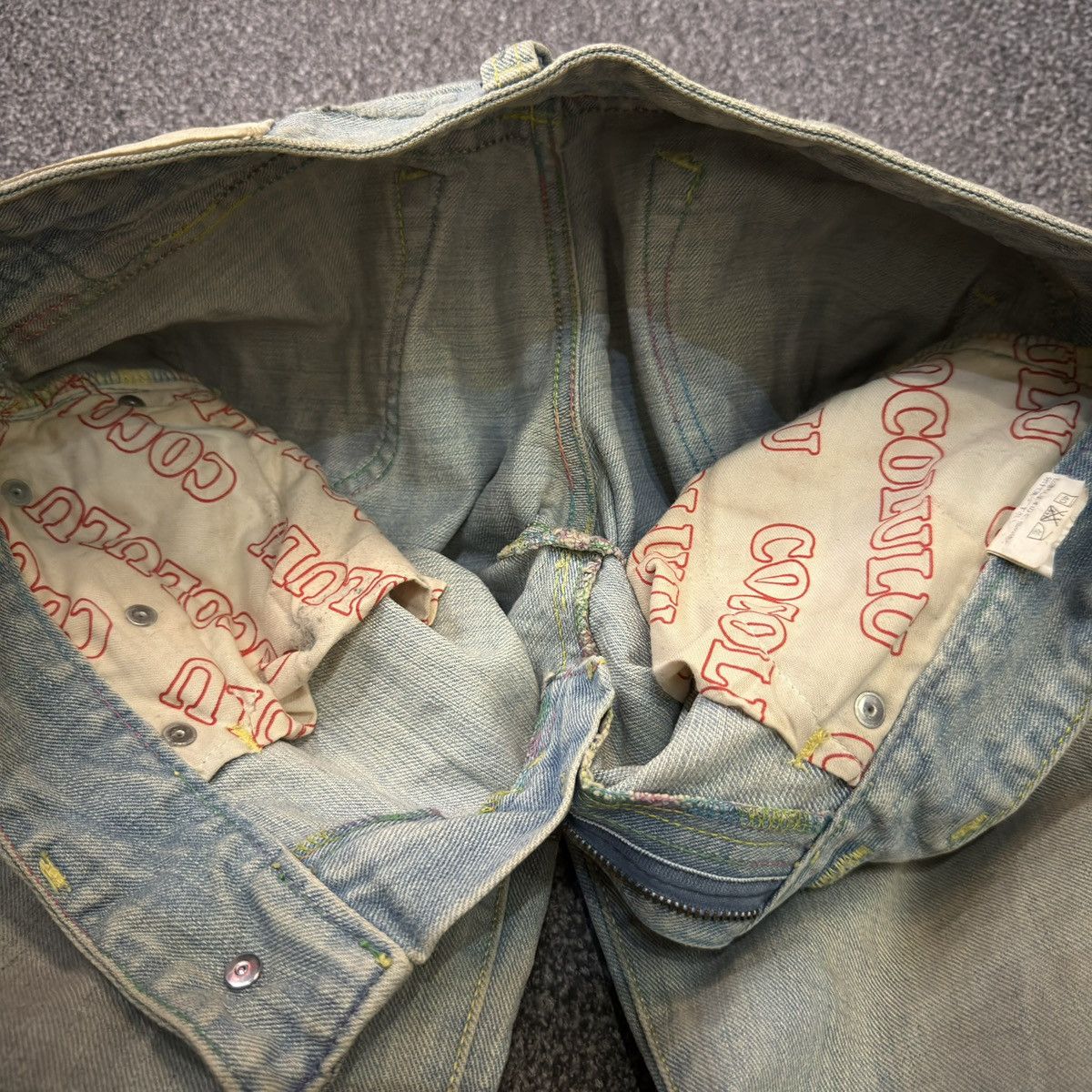 Miss Sixty 🔥🇯🇵 Japanese Flared Cocolulu Destroyed Distressed Denim Size 30" / US 8 / IT 44 - 15 Thumbnail