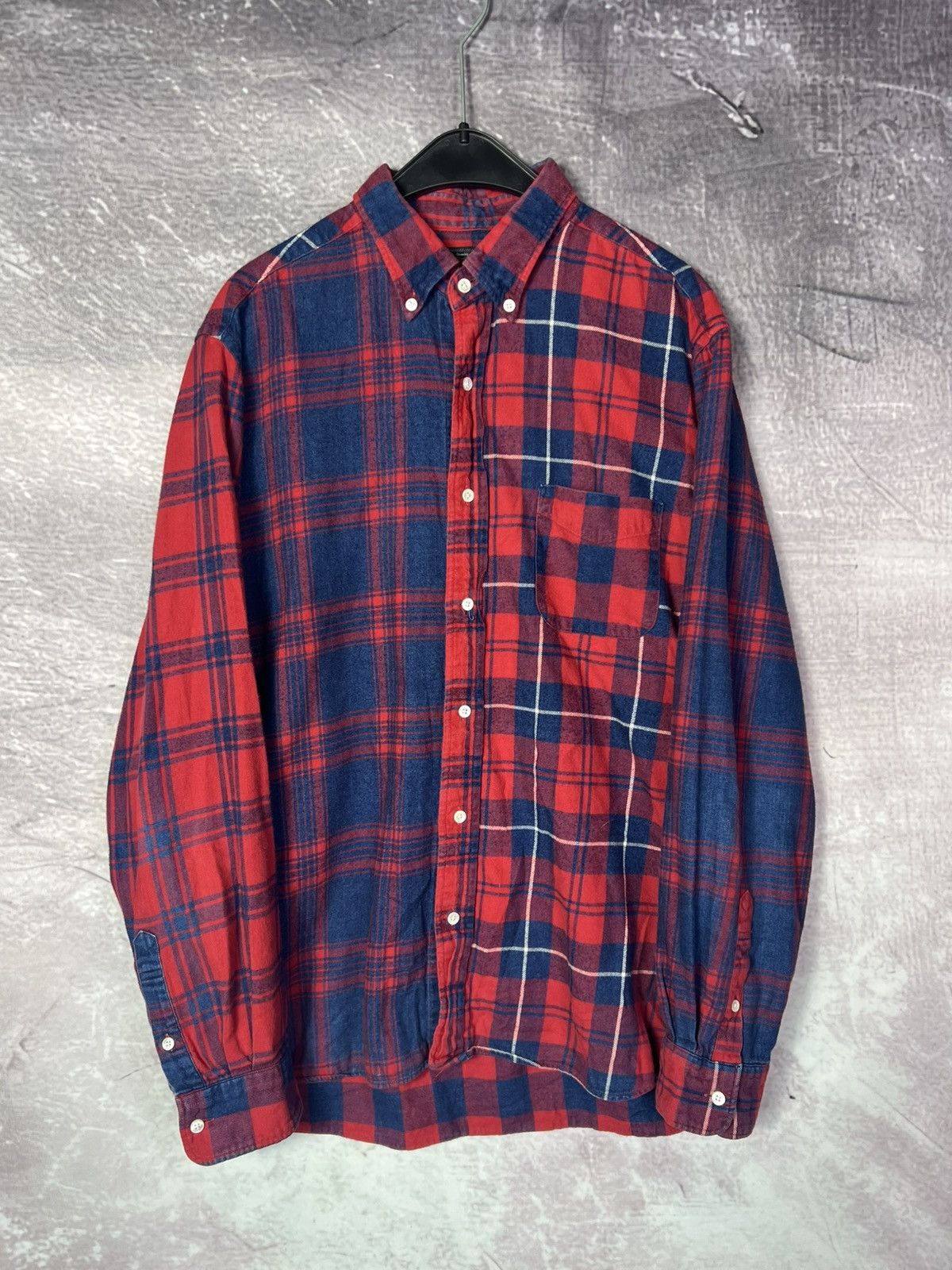 Beams Japan Beams Japan Tartan Pattern Patchwork Flannel Shirt Size US L / EU 52-54 / 3 - 1 Thumbnail