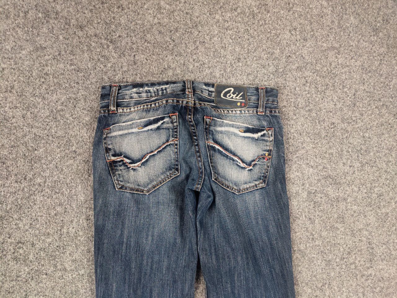Japanese Brand Vintage Coil Y2K Style Opium Flared Distressed denim Jeans Size 26" / US 2 / IT 38 - 12 Thumbnail