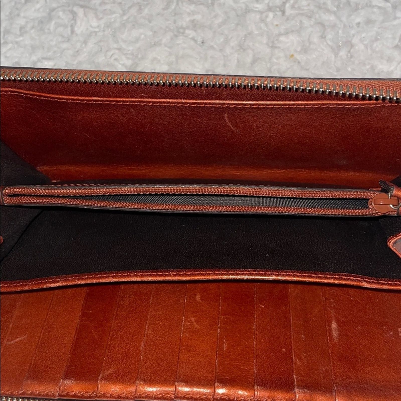 Gucci Gucci Microguccissima Zip Around Wallet Copper Size ONE SIZE - 9 Thumbnail