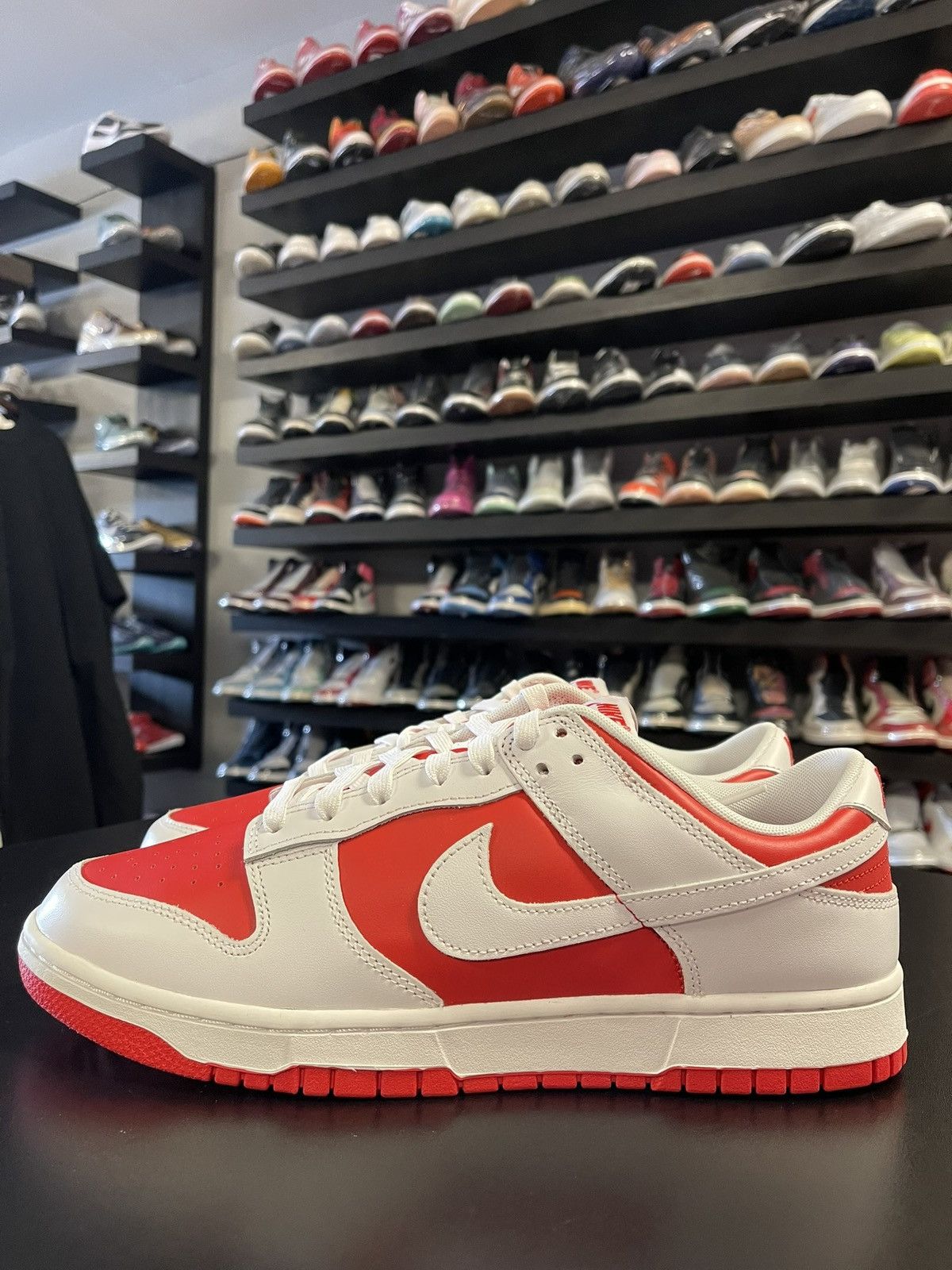 Nike Size 12 - Nike Dunk Low Championship Red Size US 12 / EU 45 - 1 Thumbnail