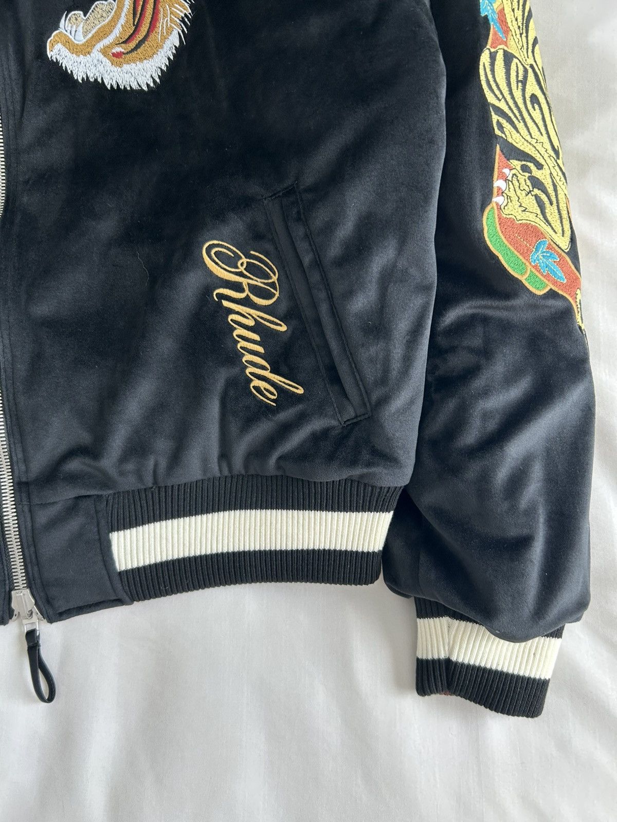 Rhude Rhude Souvenir Reversible Jacket Embroider Tiger Snake Skull Size US M / EU 48-50 / 2 - 13 Thumbnail