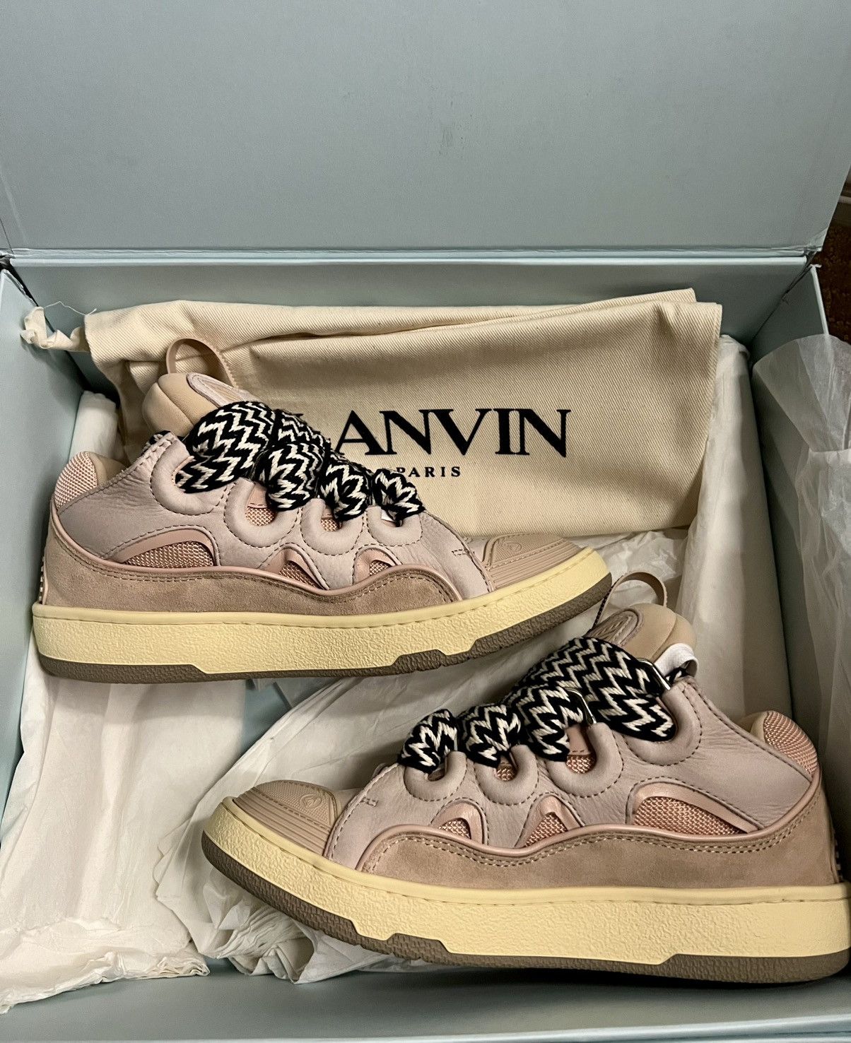 Lanvin Lanvin Leather Curb Pink Gum (Women’s) Size US 8 / IT 38 - 2 Thumbnail