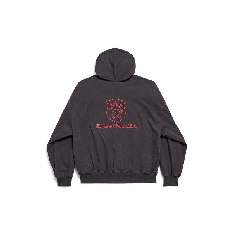 Balenciaga o1bcso1str0426 Lion Club Lined Hoodie Regular Fit in Black Size US L / EU 52-54 / 3 - 6 Thumbnail