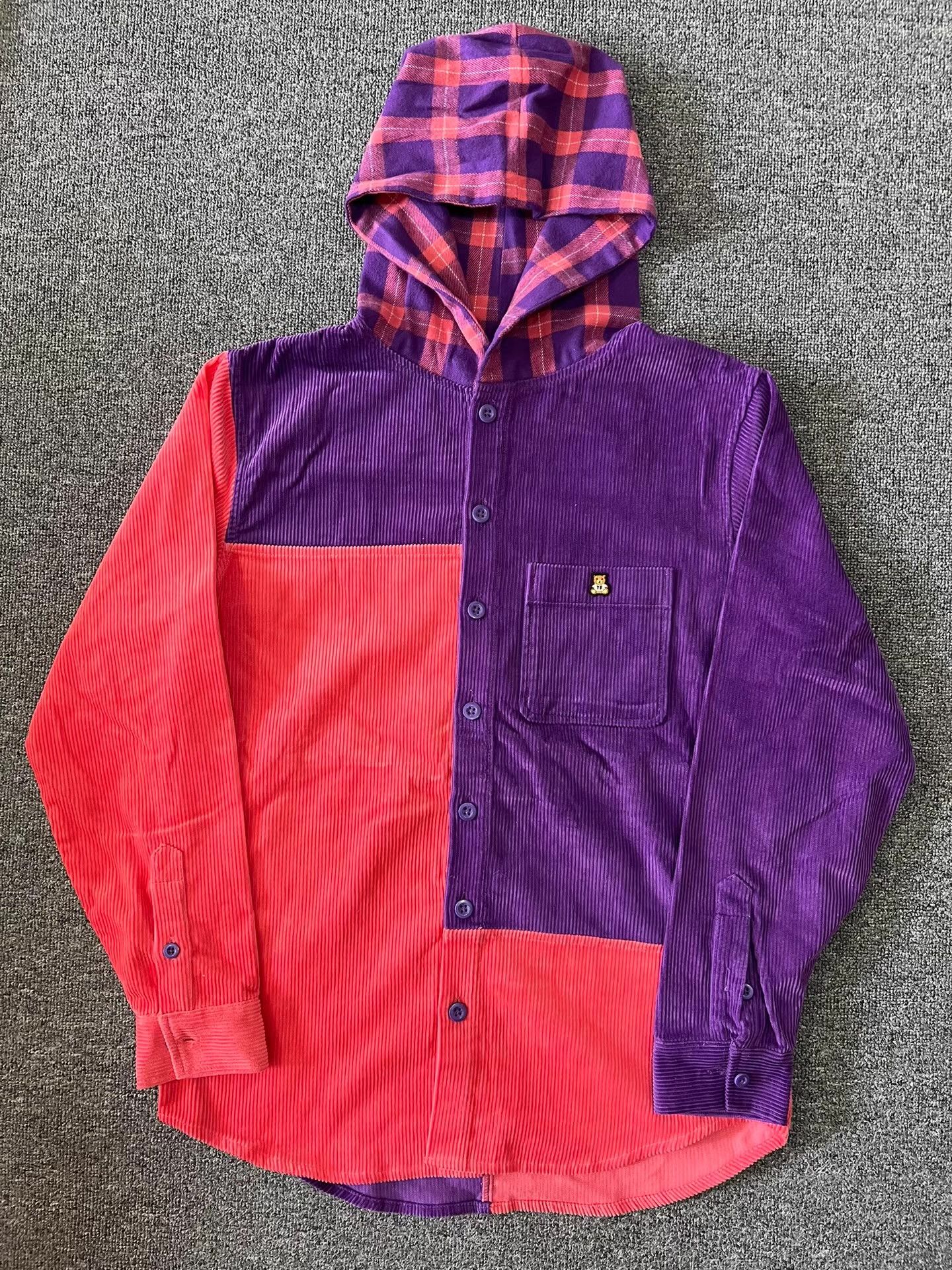 Teddy Fresh Teddy Fresh Corduroy Button-Up Hooded Shirt Jacket Q7 Size US M / EU 48-50 / 2 - 1 Thumbnail
