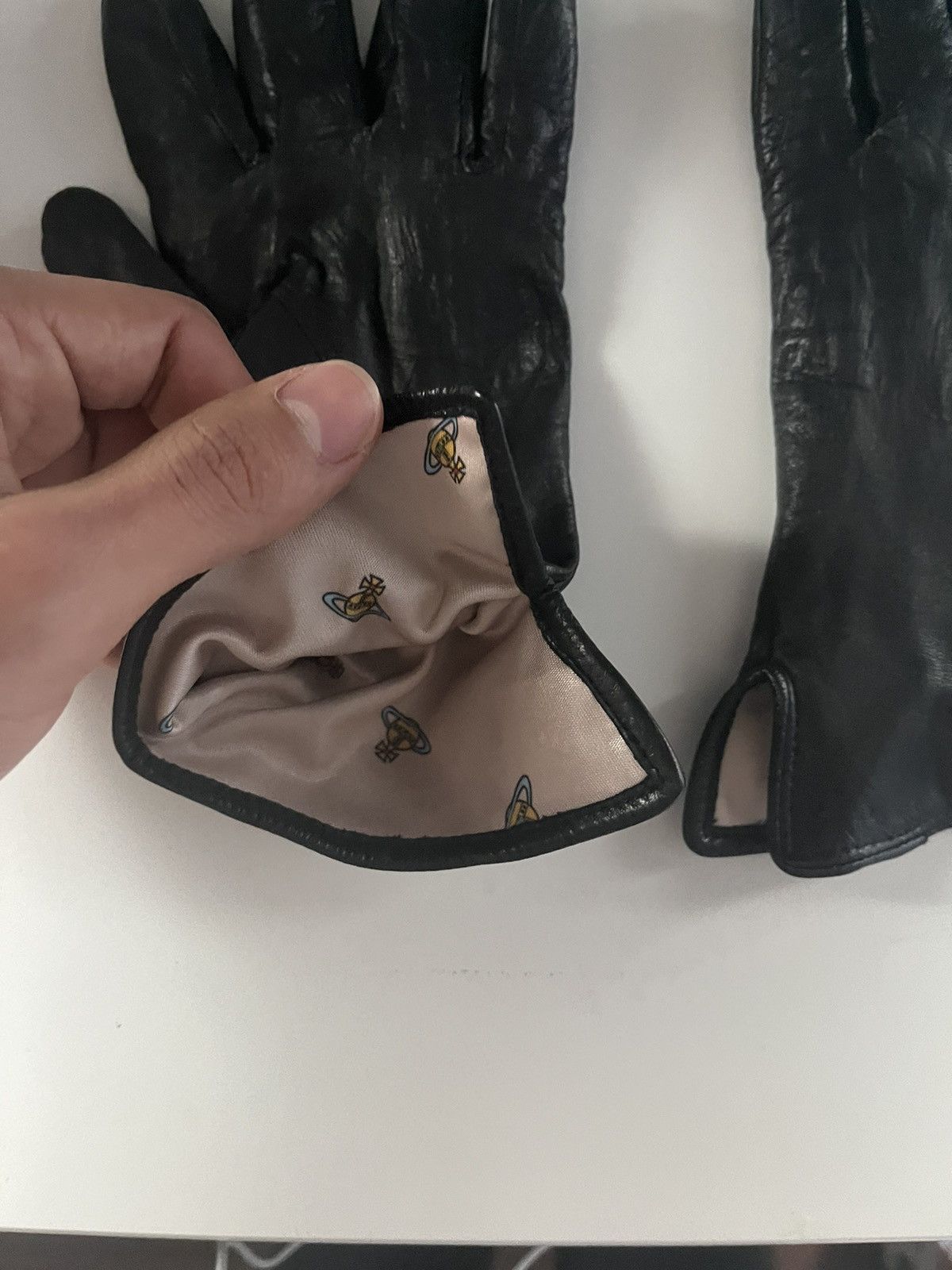 Designer × Vivienne Westwood Vivienne Westwood Lamb Skin Gloves Size ONE SIZE - 3 Thumbnail
