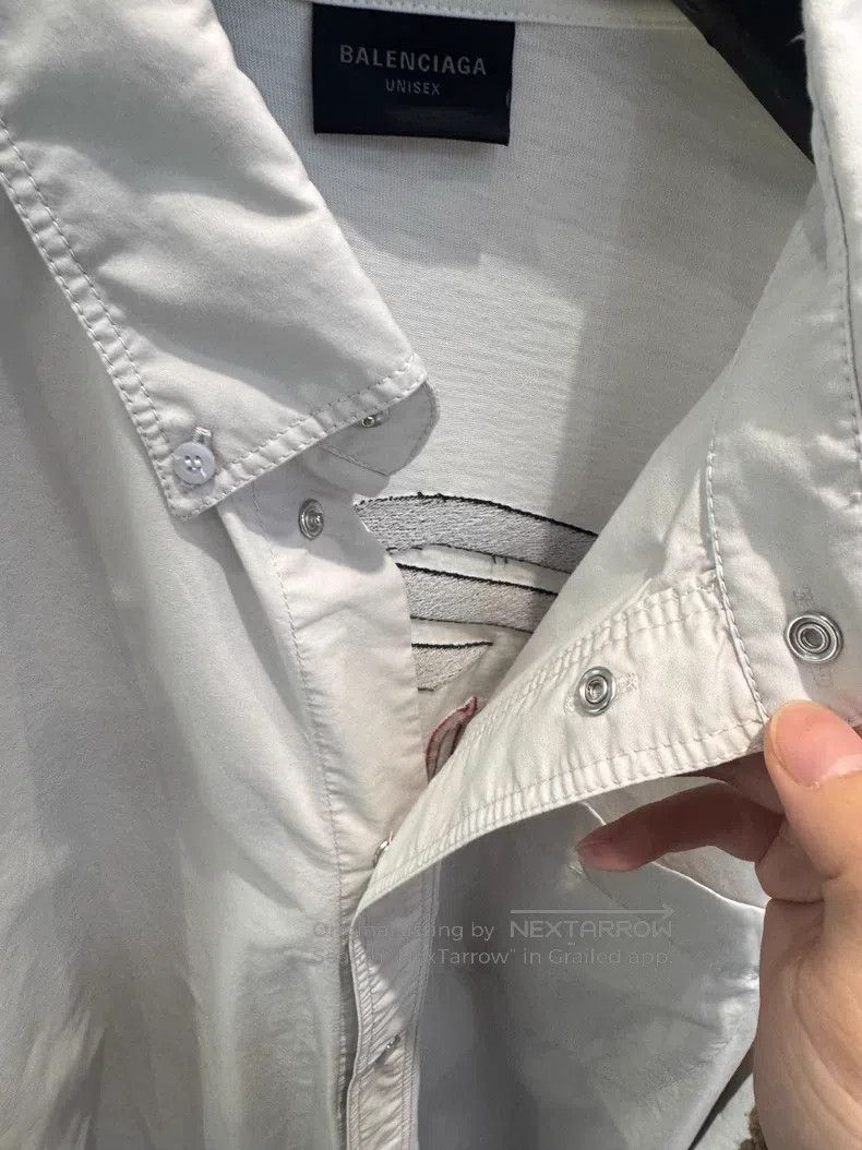 Balenciaga Balenciaga Printed loose long sleeve single-breasted mediu Size US S / EU 44-46 / 1 - 3 Thumbnail