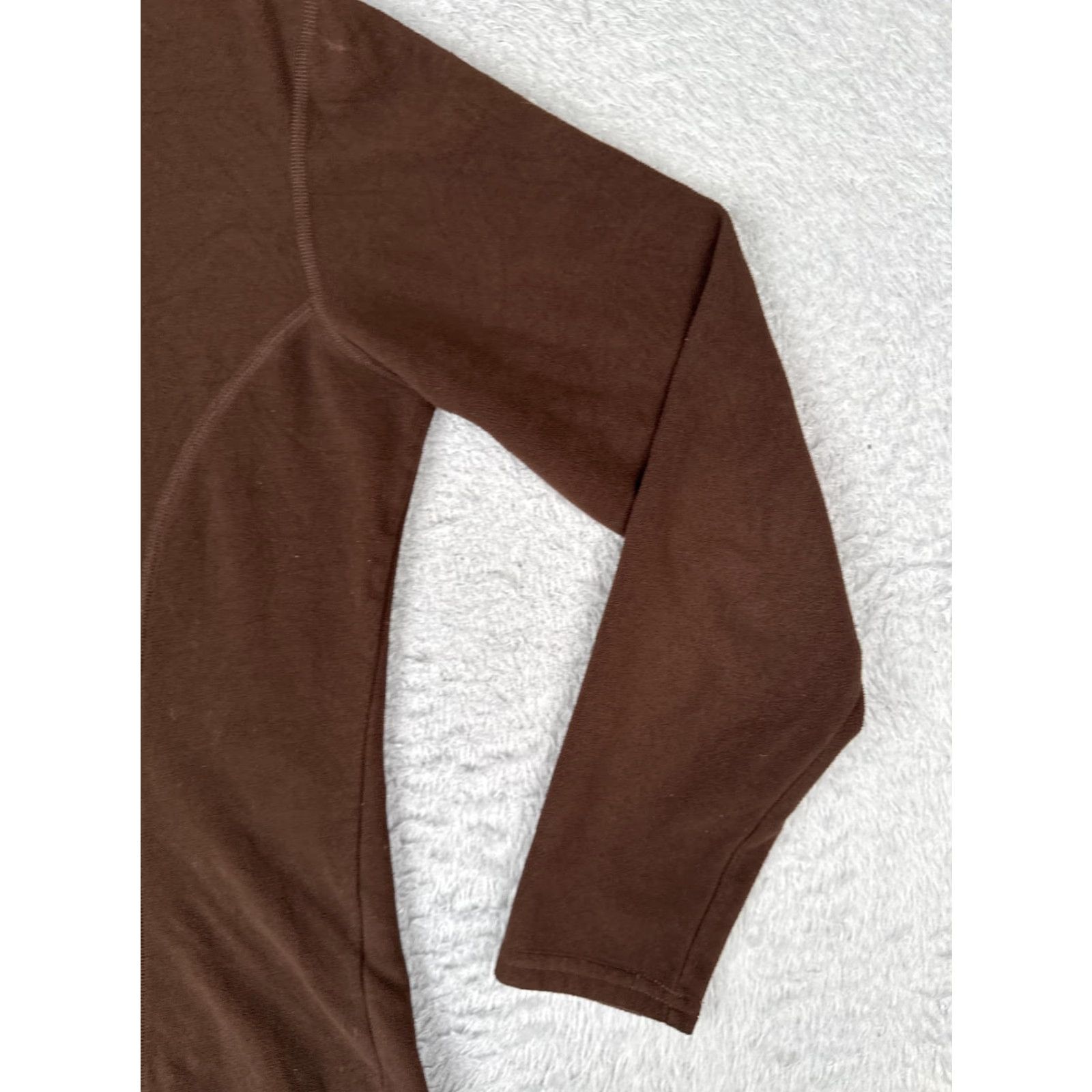 The North Face The North Face Fleece Pullover Womens Small Brown 1/4 Zip Mock Neck Hiking TKA100 Size S / US 4 / IT 40 - 2 Thumbnail