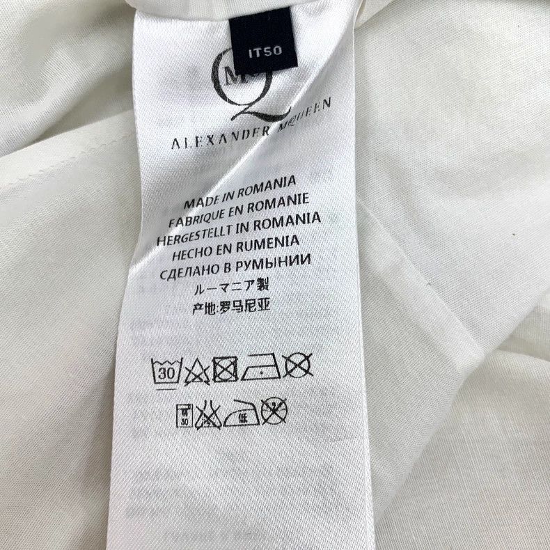 Alexander McQueen Alexander Mcqueen White swallow graffiti printed cotton la Size US M / EU 48-50 / 2 - 6 Thumbnail